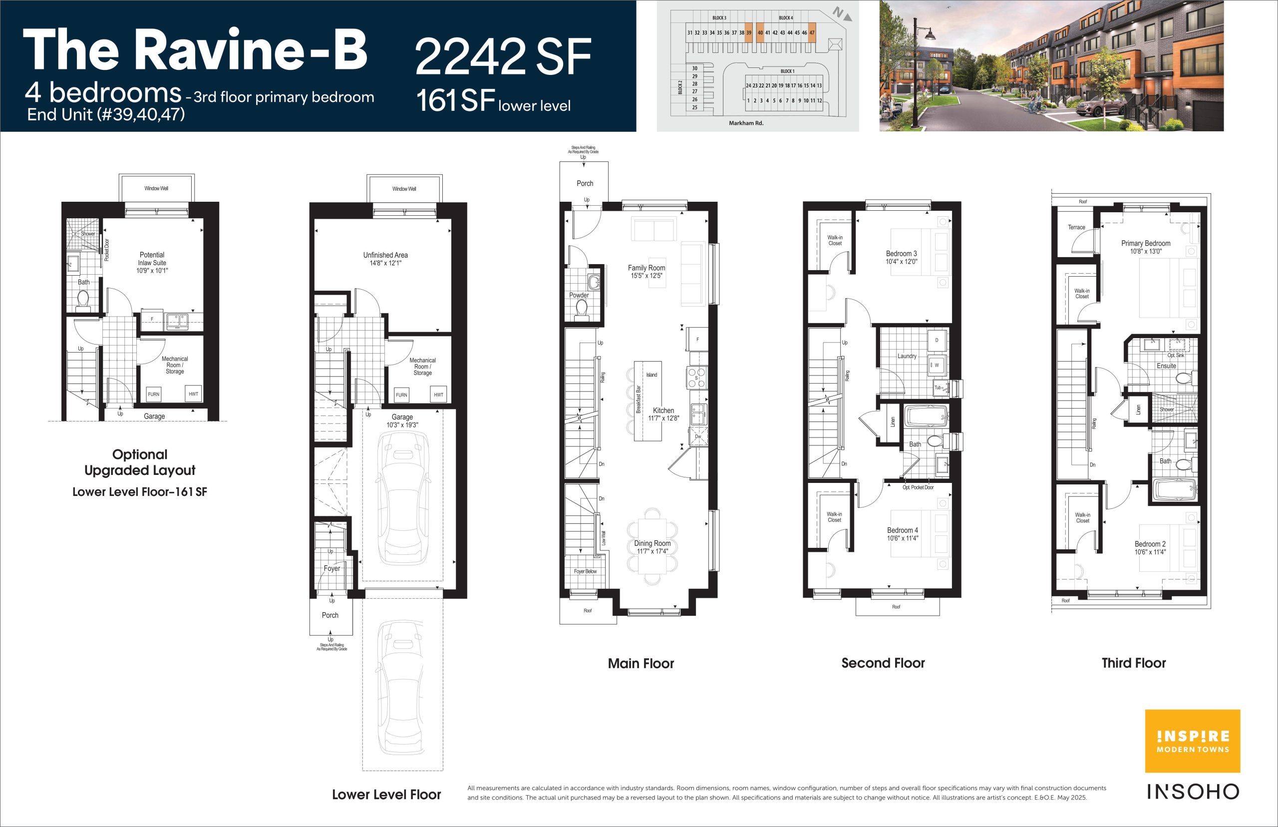 The Ravine-B End Unit plan preview