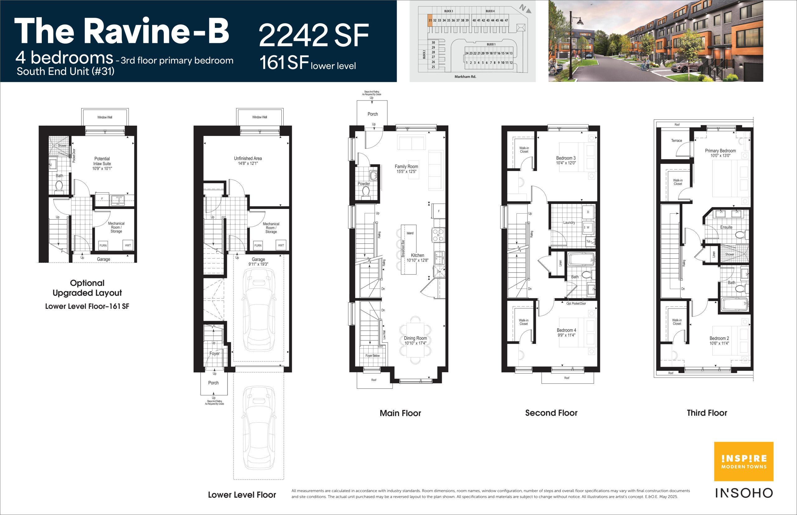 The Ravine-B South End Unit plan preview