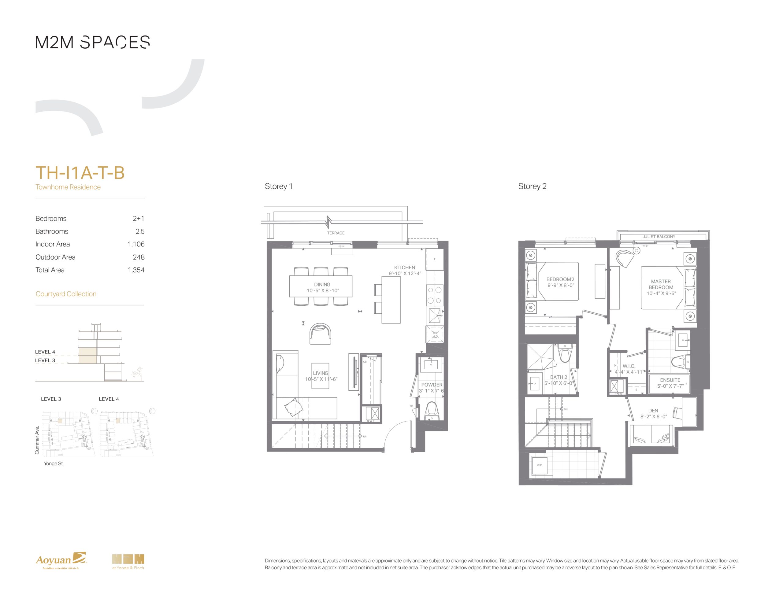 TH-I1B-T-B (Courtyard Collection) plan preview