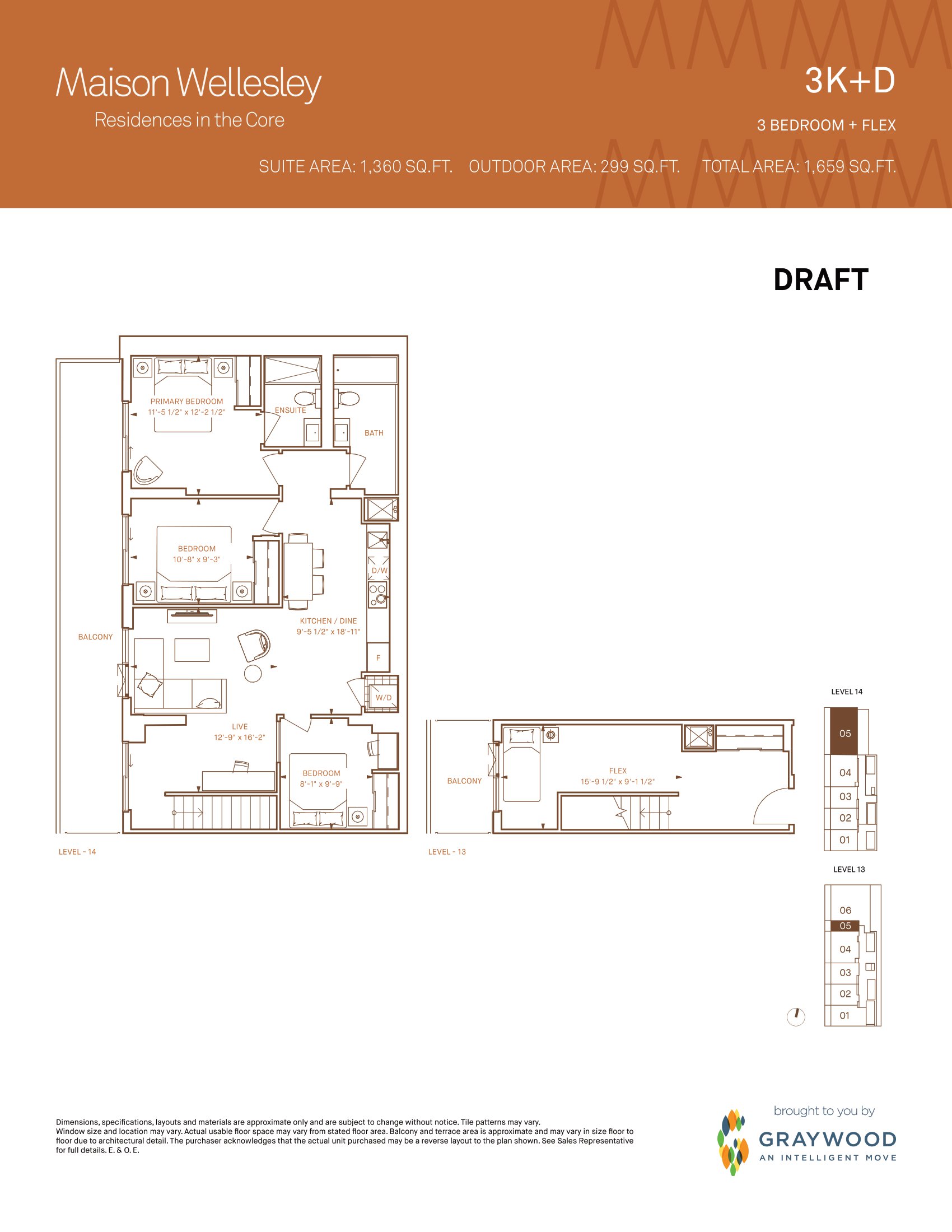 3K+D floor plan