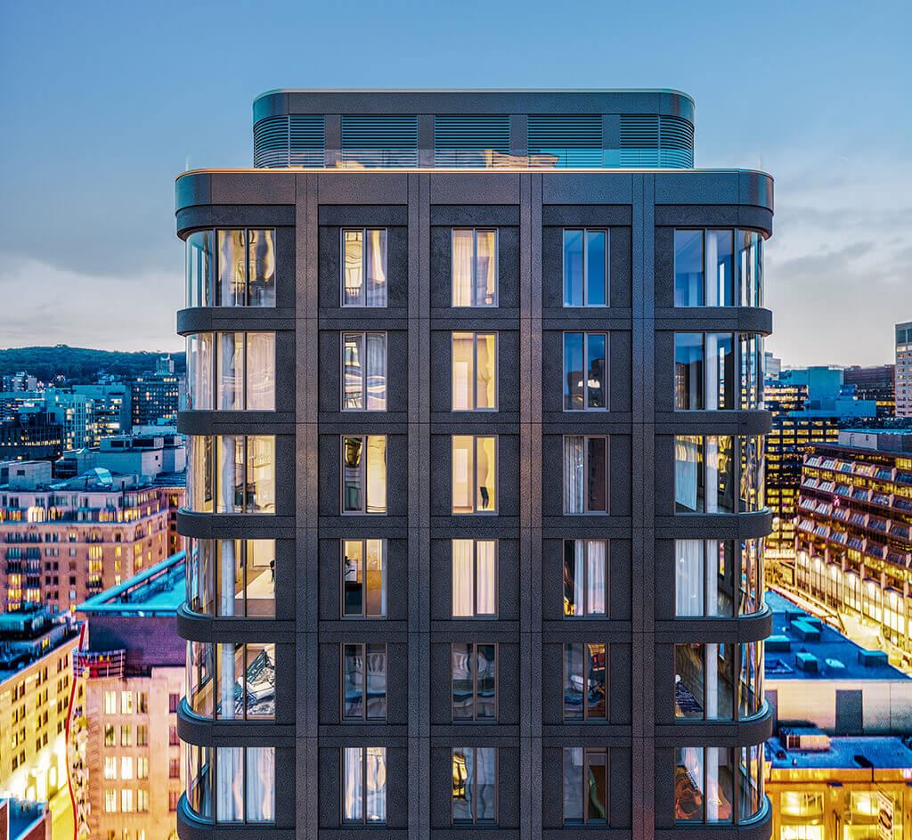 Mansfield Condos, Montréal. Artist’s rendering.