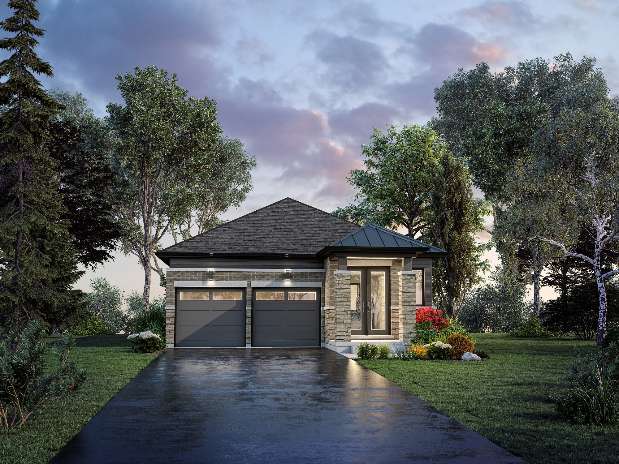 40-11 Elev. B (1 Bed) floor plan