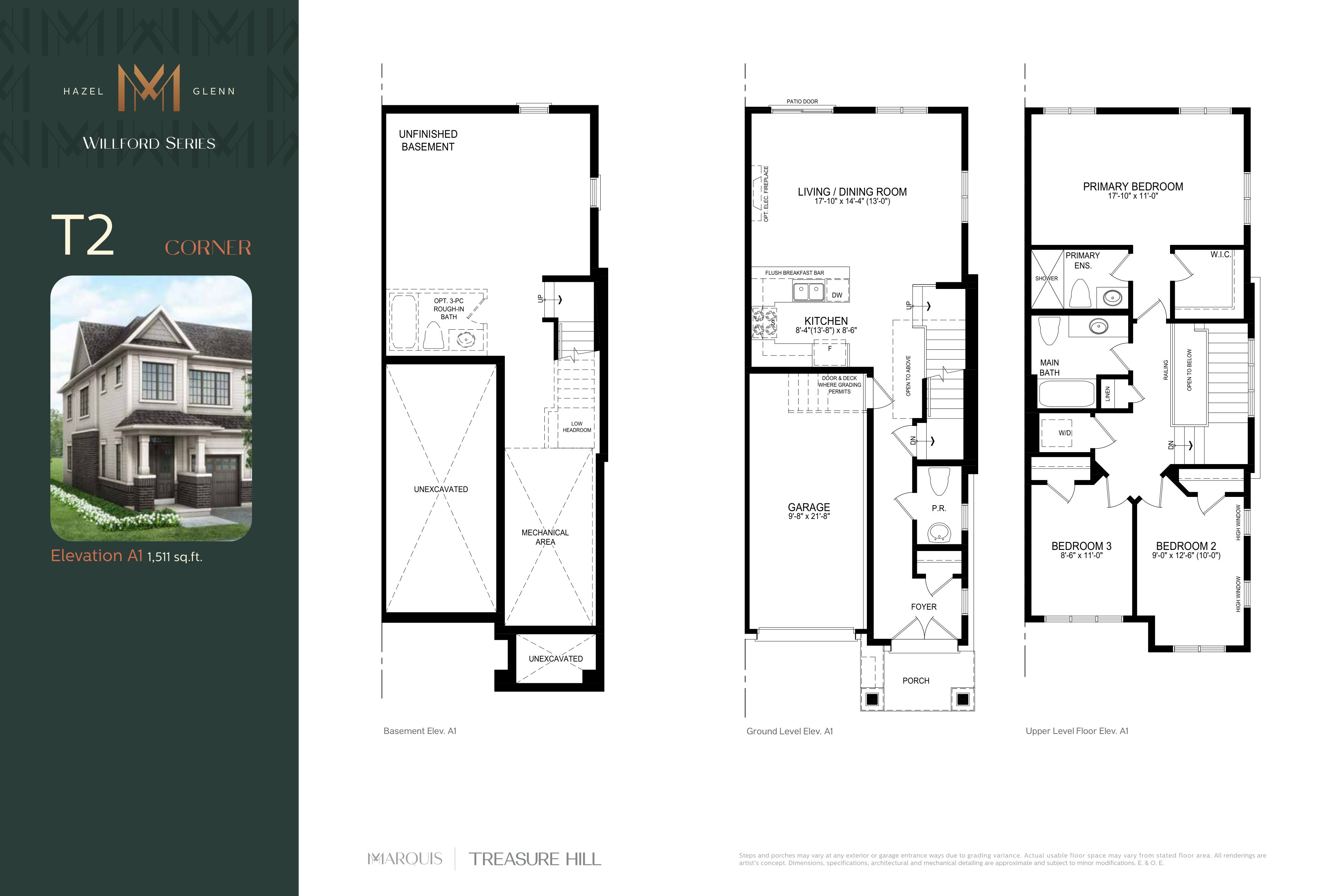 T2 Corner floor plan