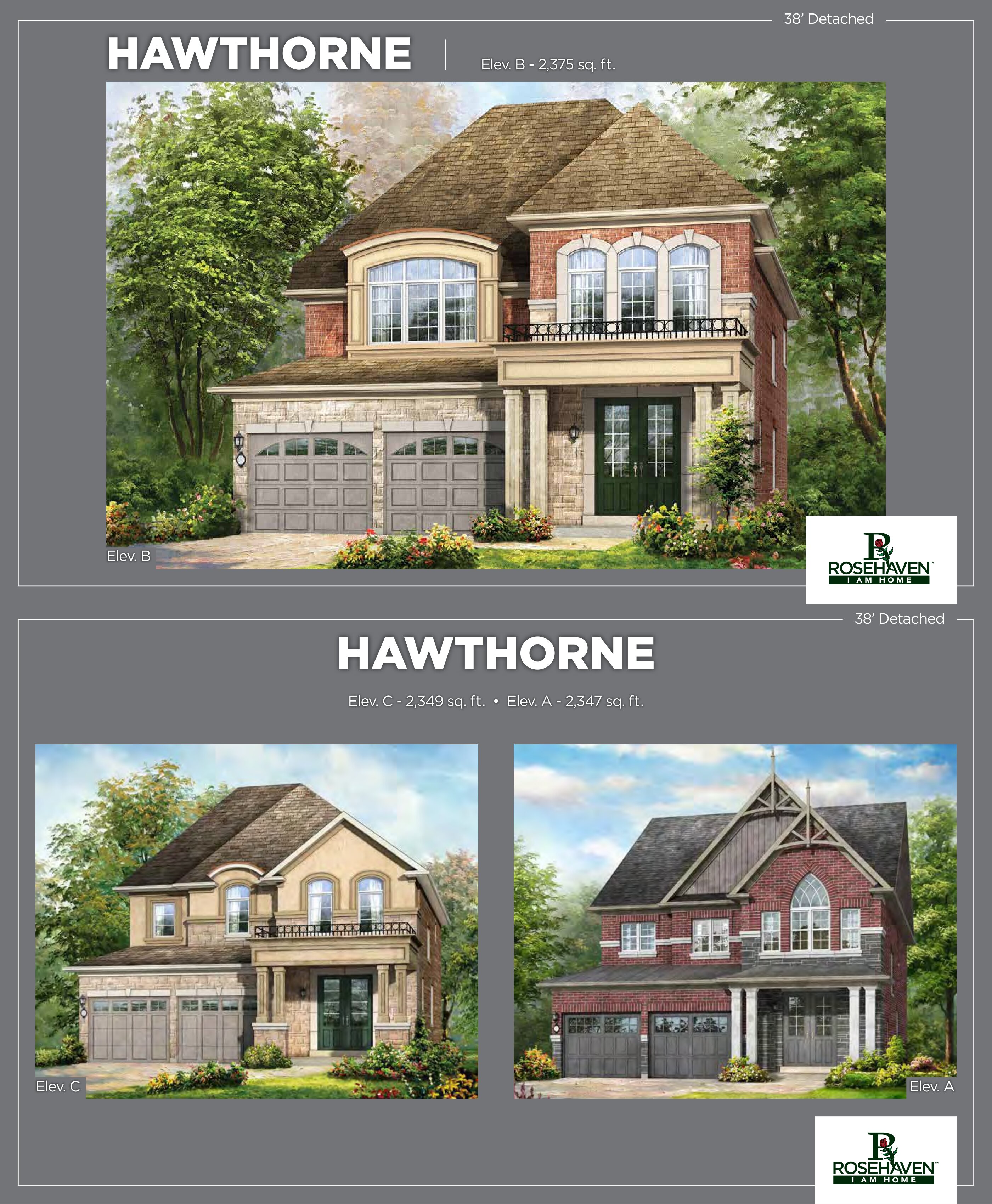 Hawthorne - Elev. C floor plan