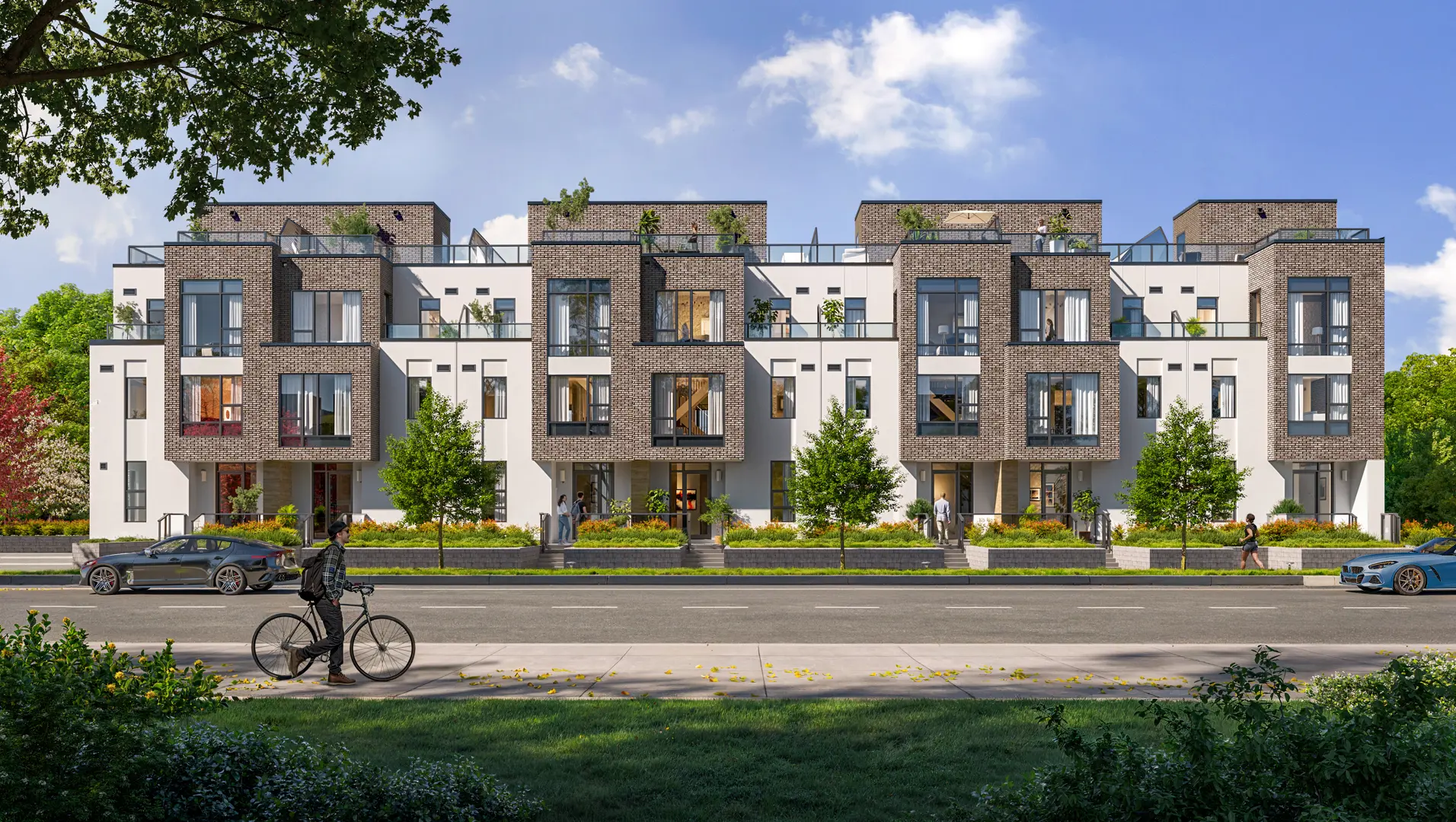 Metro Park - Rooftop Townhome Collection, Toronto. Artist’s rendering.