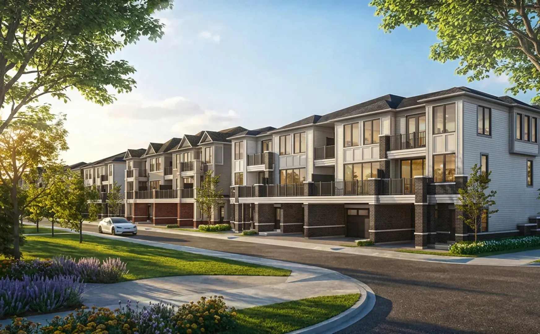 Mirra Towns at Brooklin Vue, Whitby. Artist’s rendering.