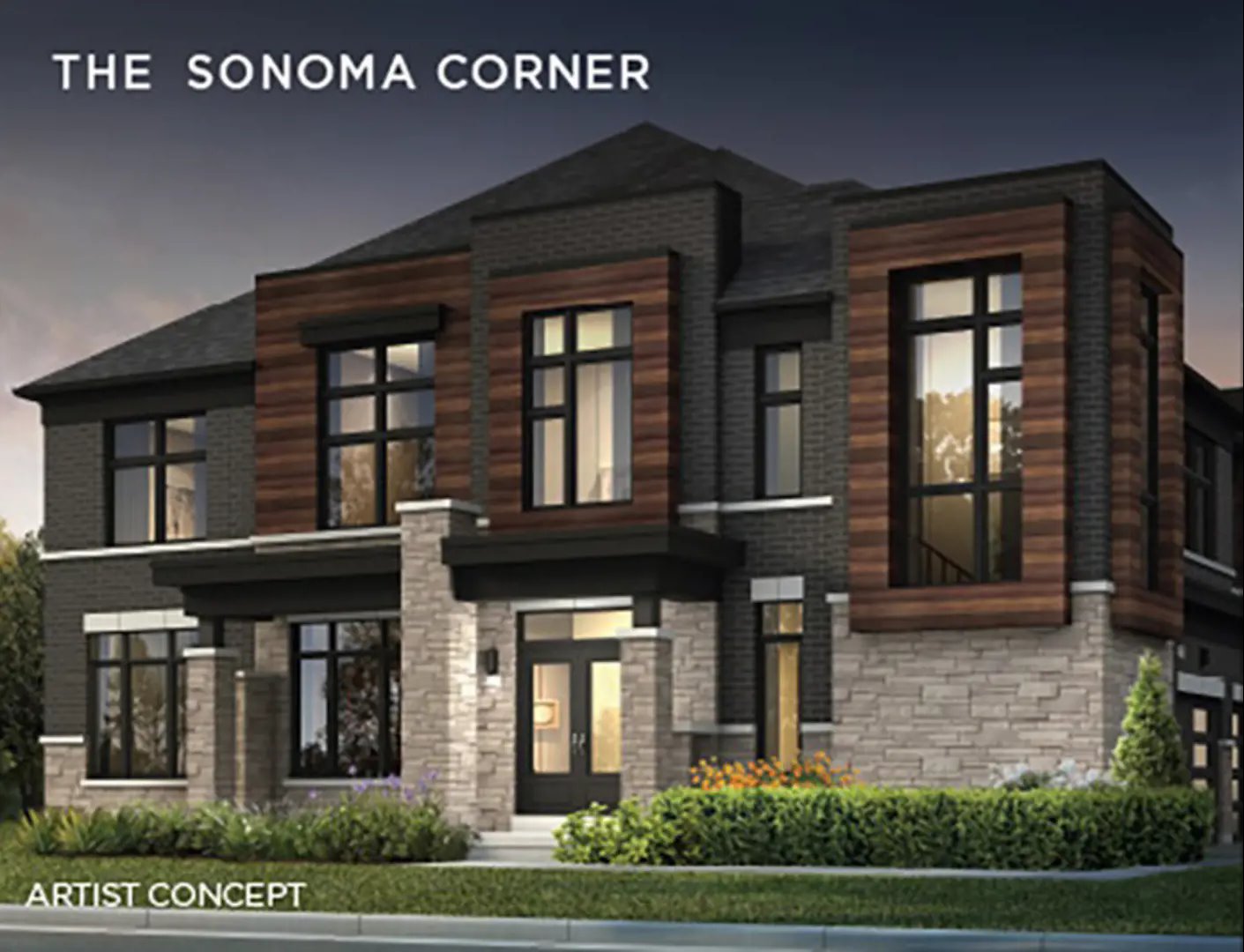 New Kleinburg - Single-Family Homes, Vaughan. Artist’s rendering.