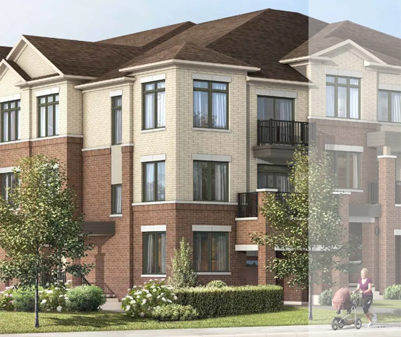 New Towns in Whitby Meadows, Whitby. Artist’s rendering.