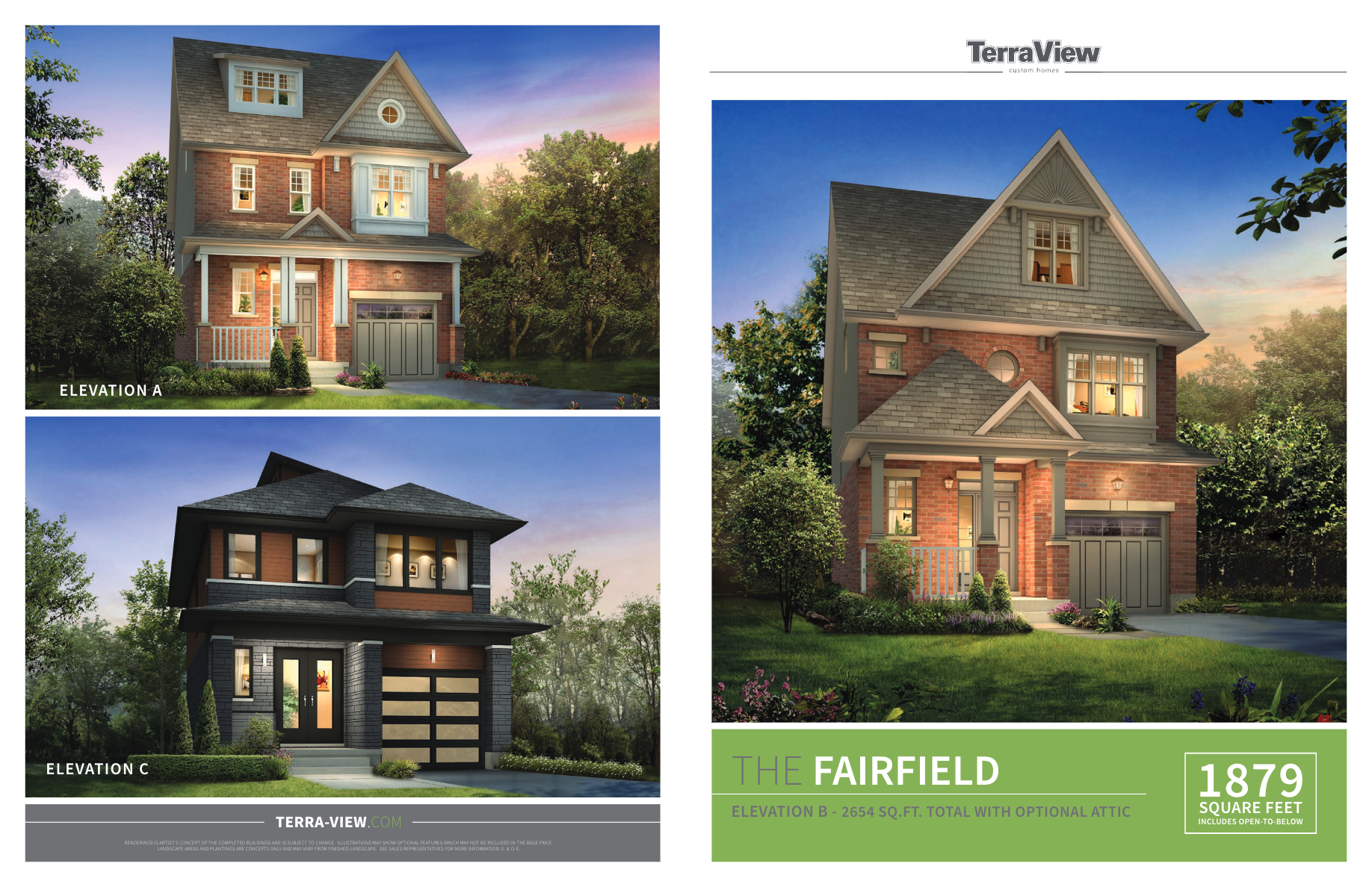 The Fairfield Elevation A - 36.7' plan preview