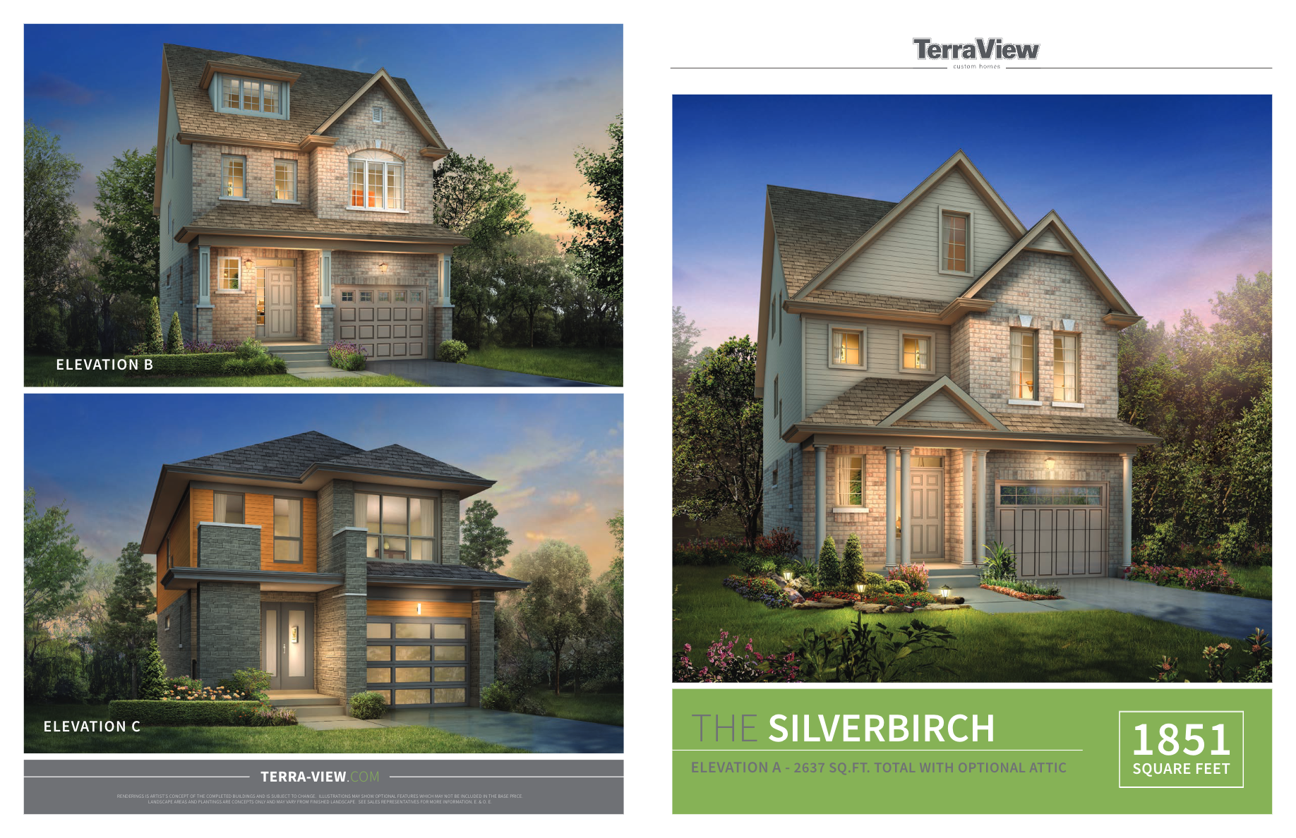 The Silverbirch Elevation C - 36.7' plan preview