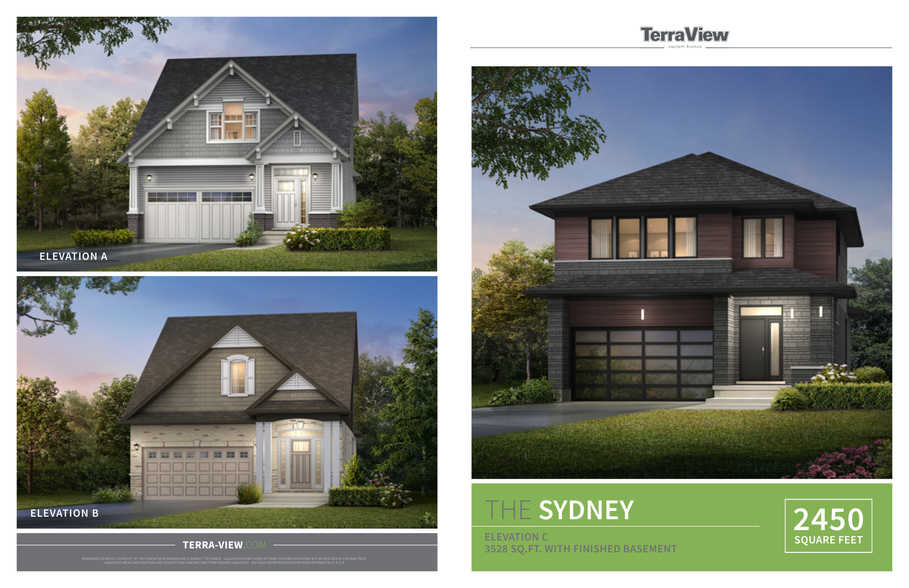 The Sydney Elevation A - 36.7' plan preview
