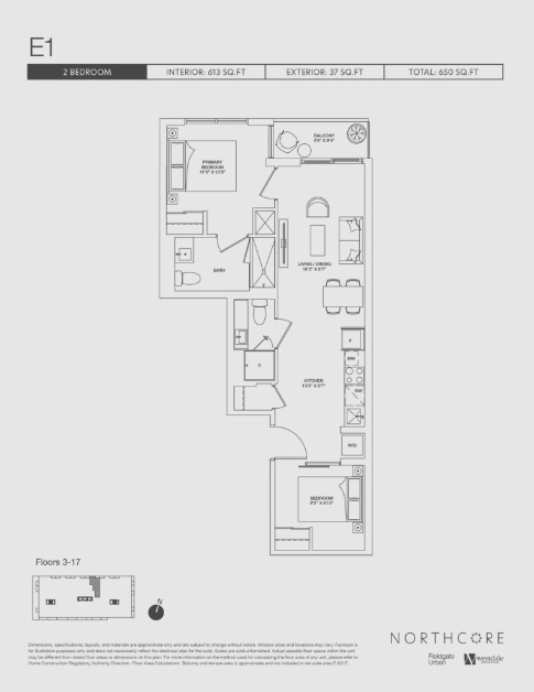 E1 floor plan