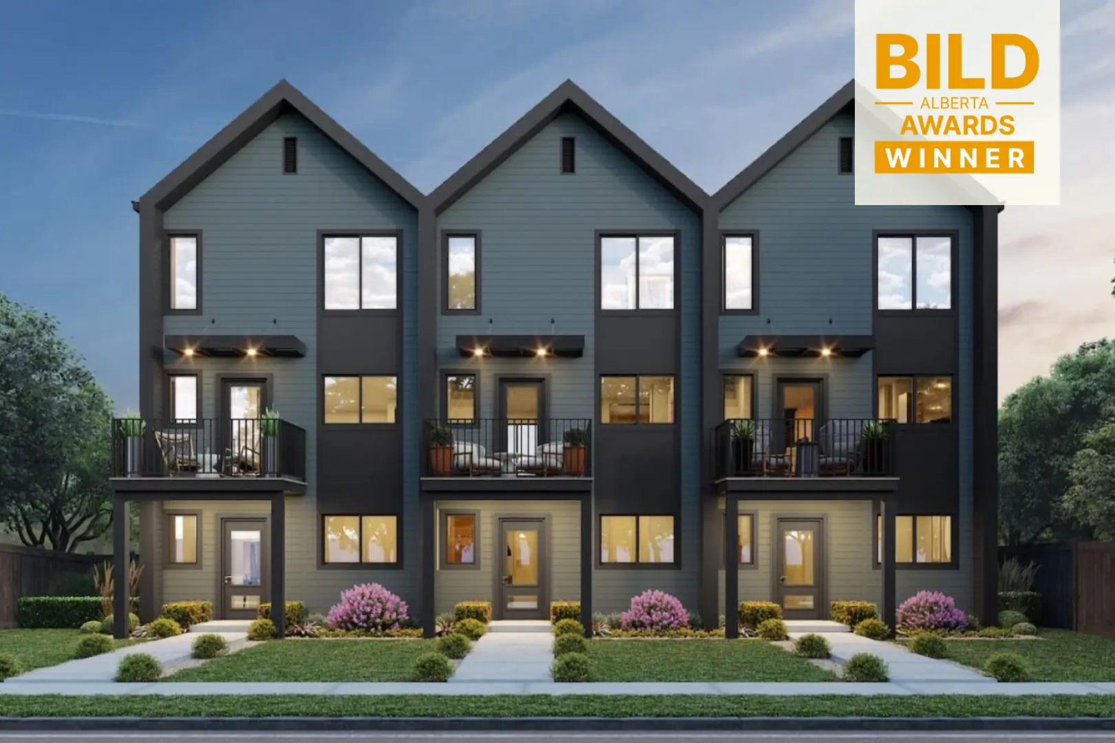 Nouveau - Townhomes, St. Albert. Artist’s rendering.