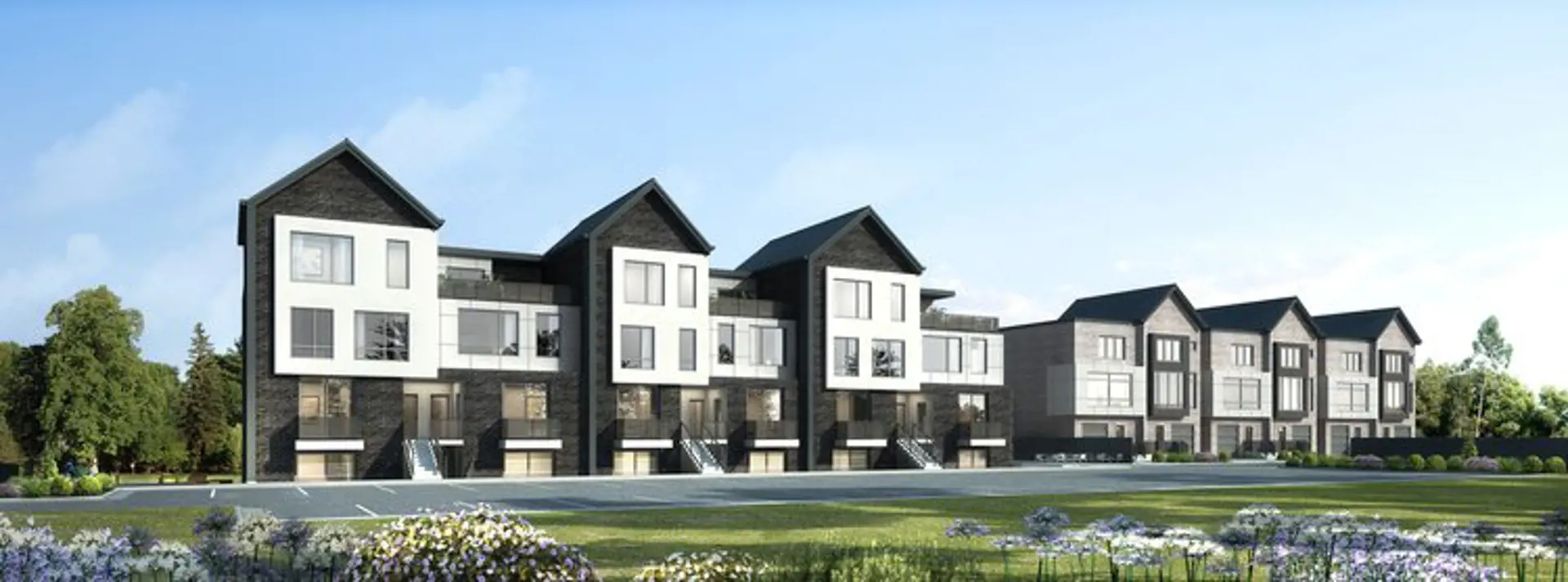 Nouvelle Towns, Oshawa. Artist’s rendering.