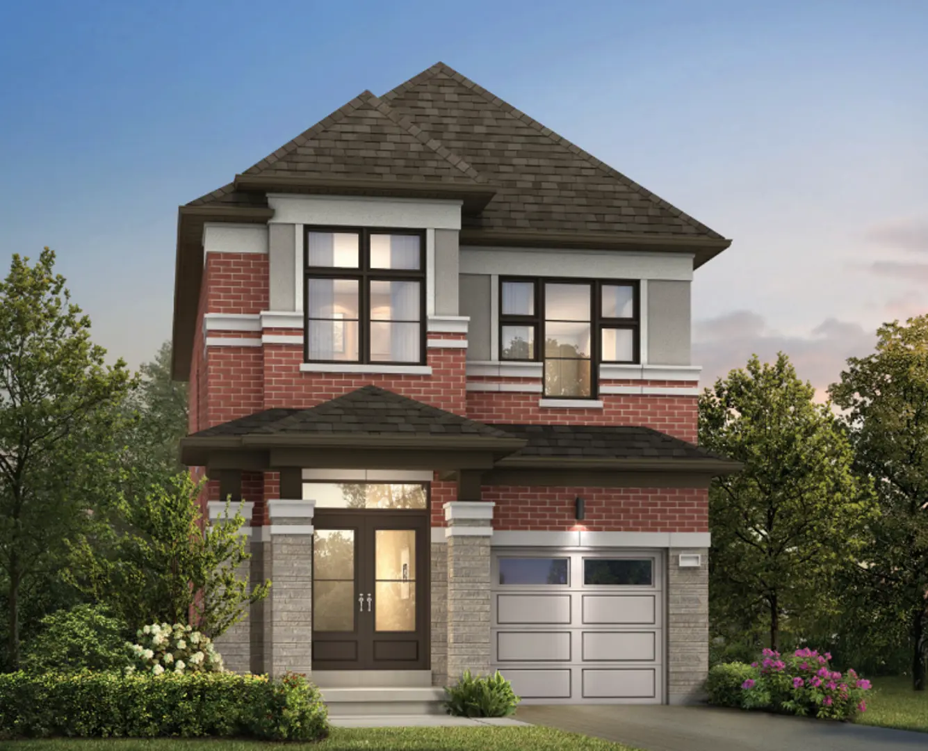 Oakpointe by Arista - Phase 2 - Single-Family Homes, Oakville. Artist’s rendering.