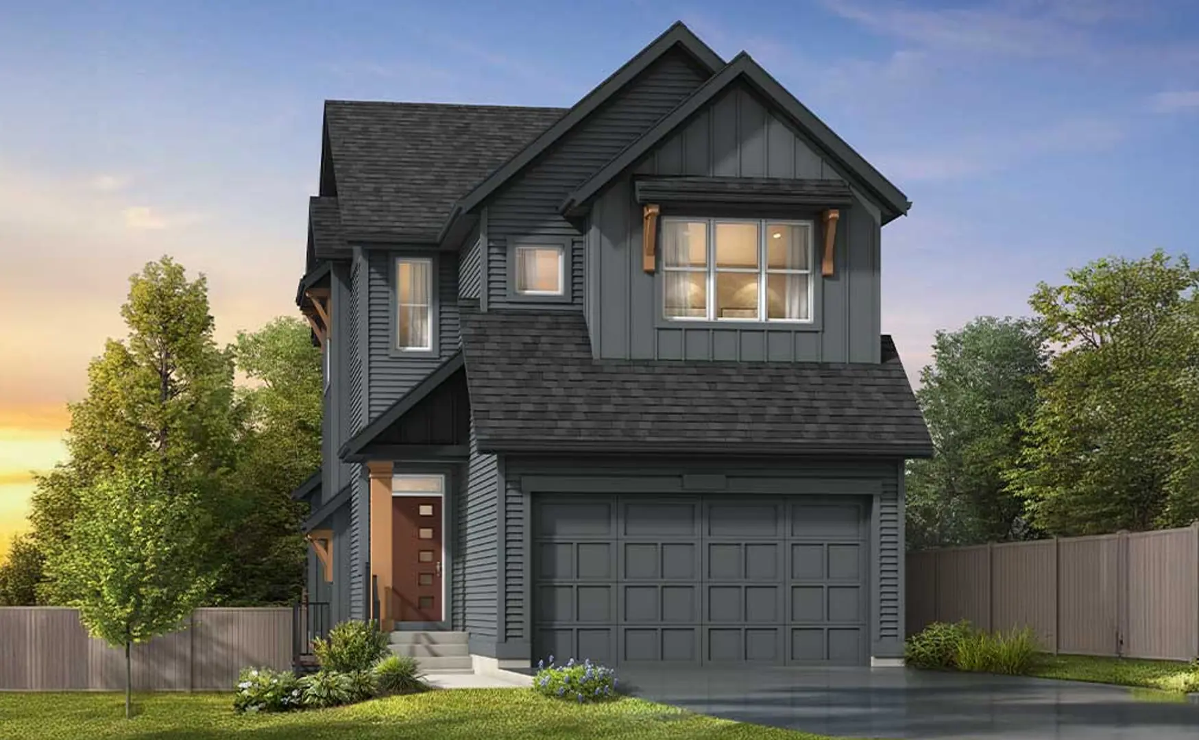 Osprey Hill Single - Family Homes, Calgary. Artist’s rendering.