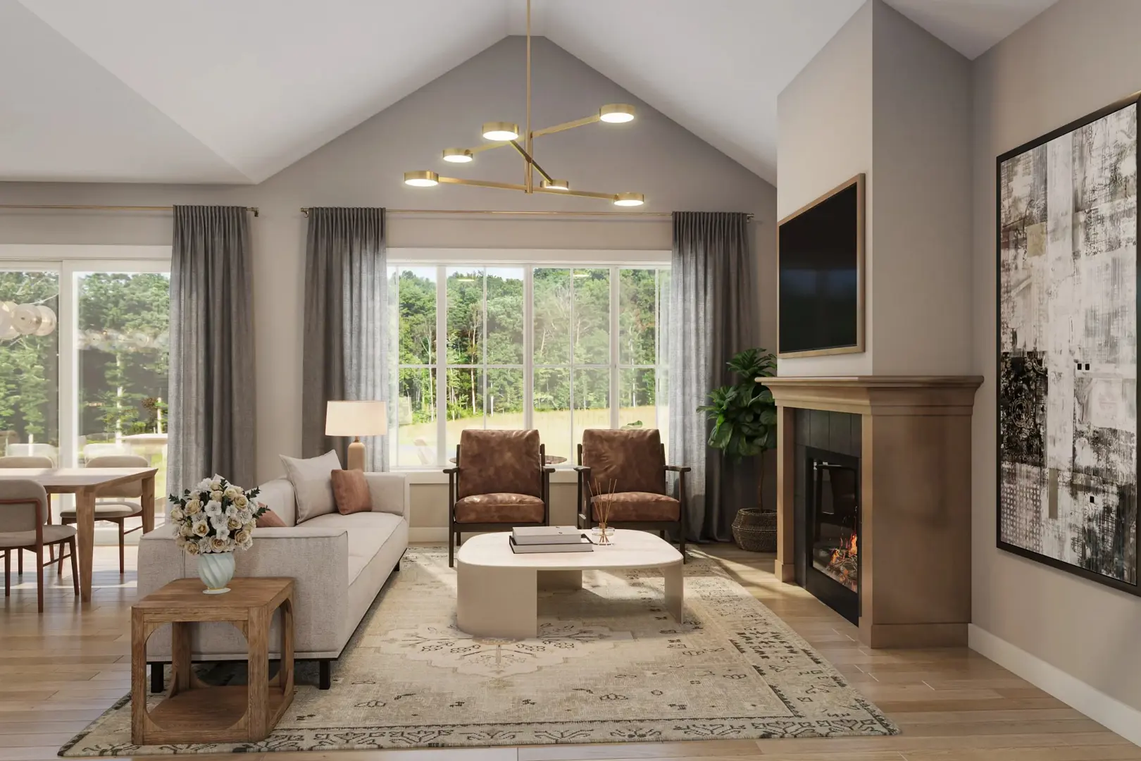 Pine Creek Villas At Heritage Pointe, Living Room