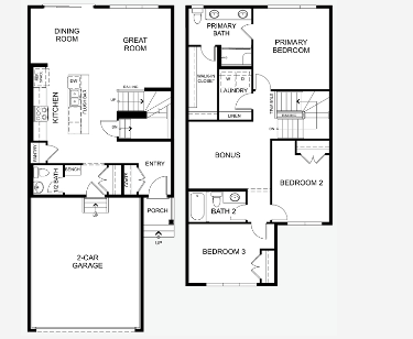 Front Drive 160 floor plan