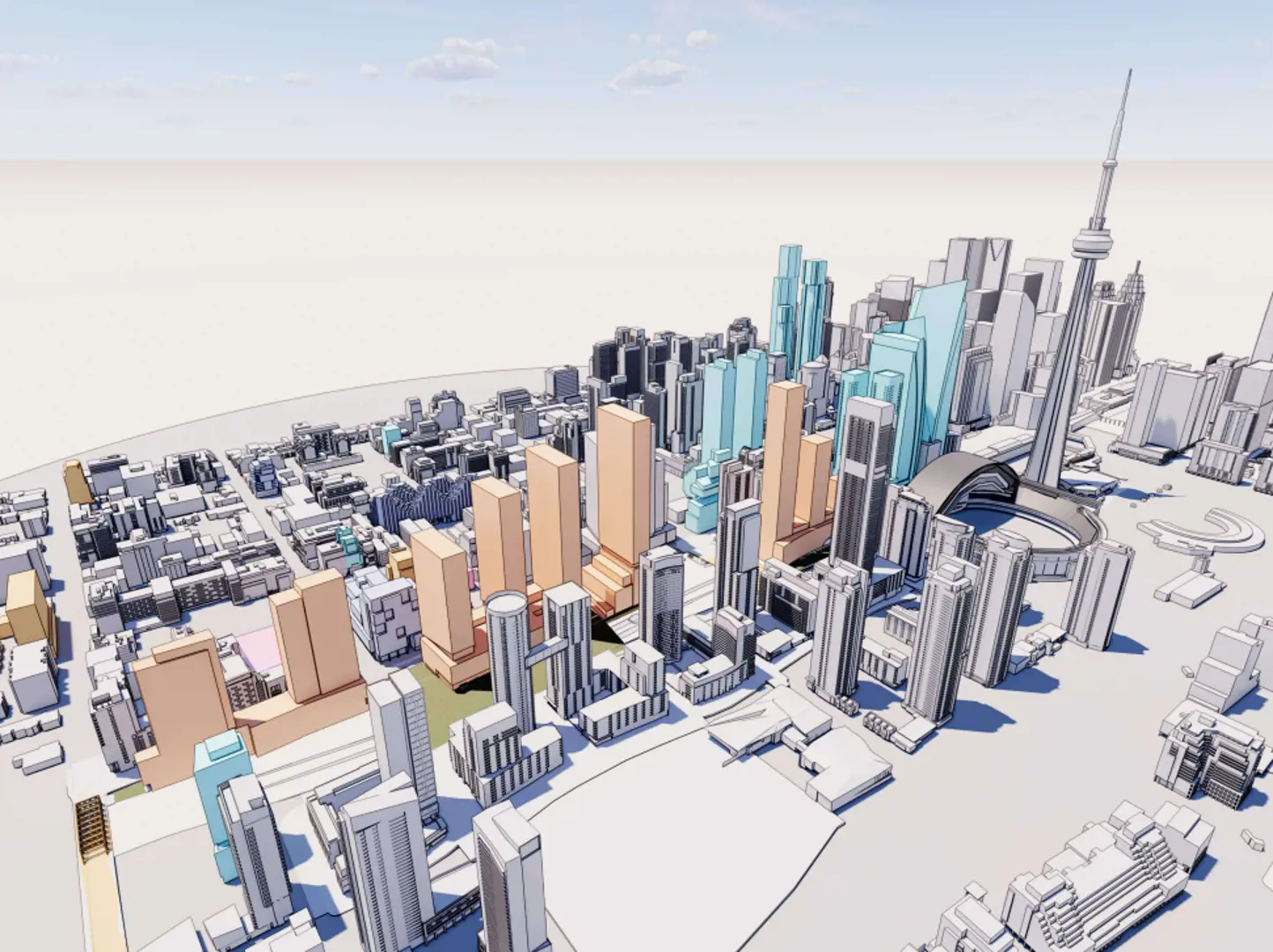 Rail Deck District, Toronto. Artist’s rendering.