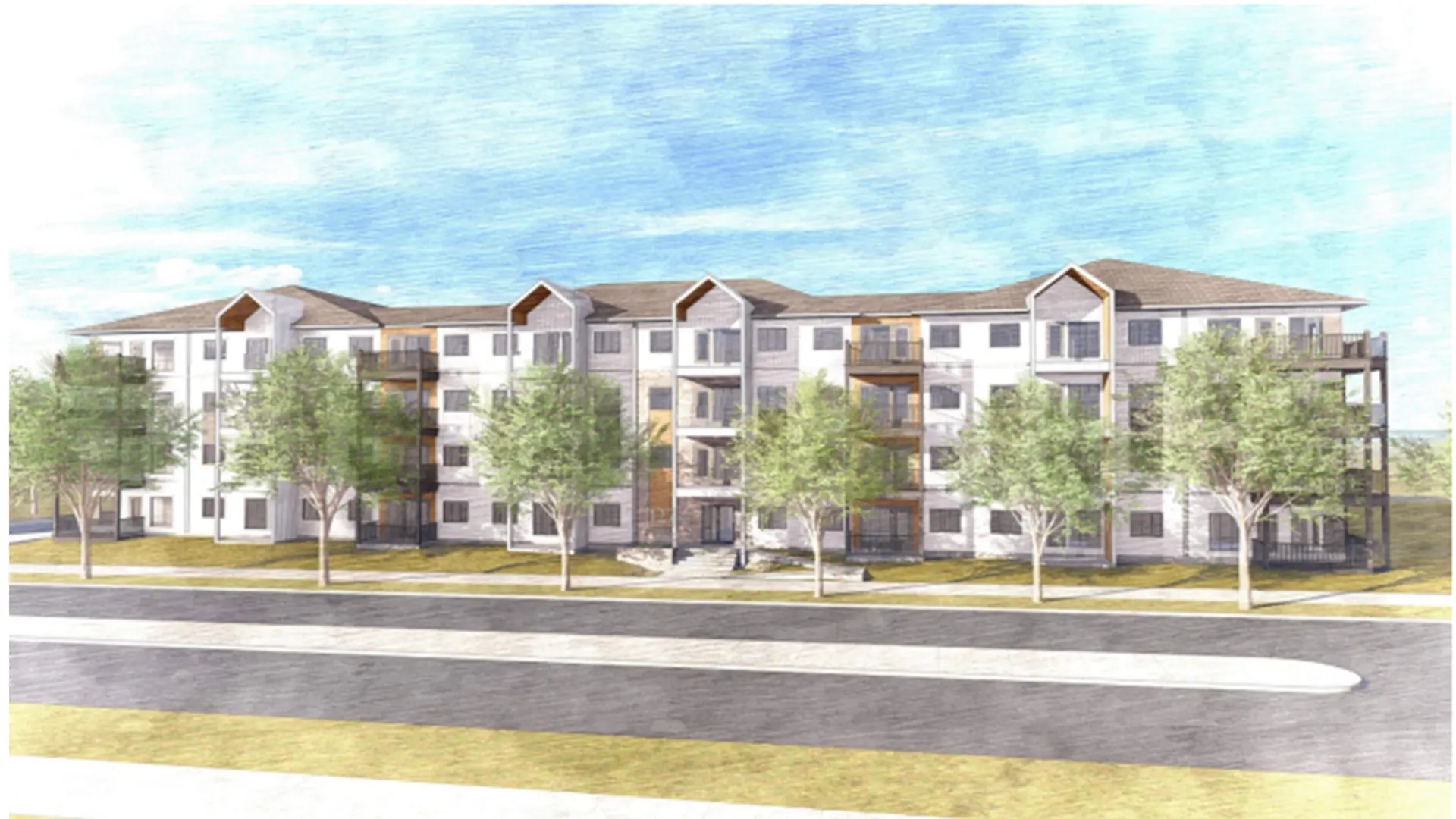 Rangeview Commons, Calgary. Artist’s rendering.