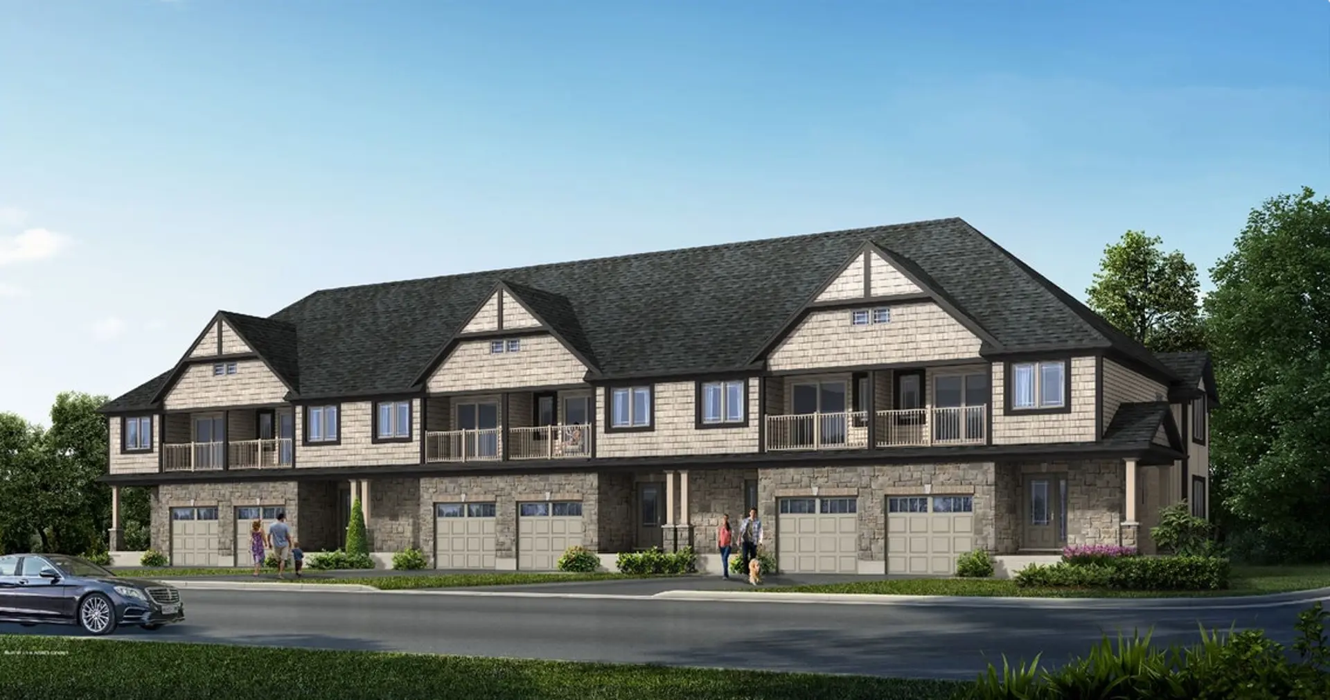 Reid's Freehold Towns - Phase 2, Cambridge. Artist’s rendering.