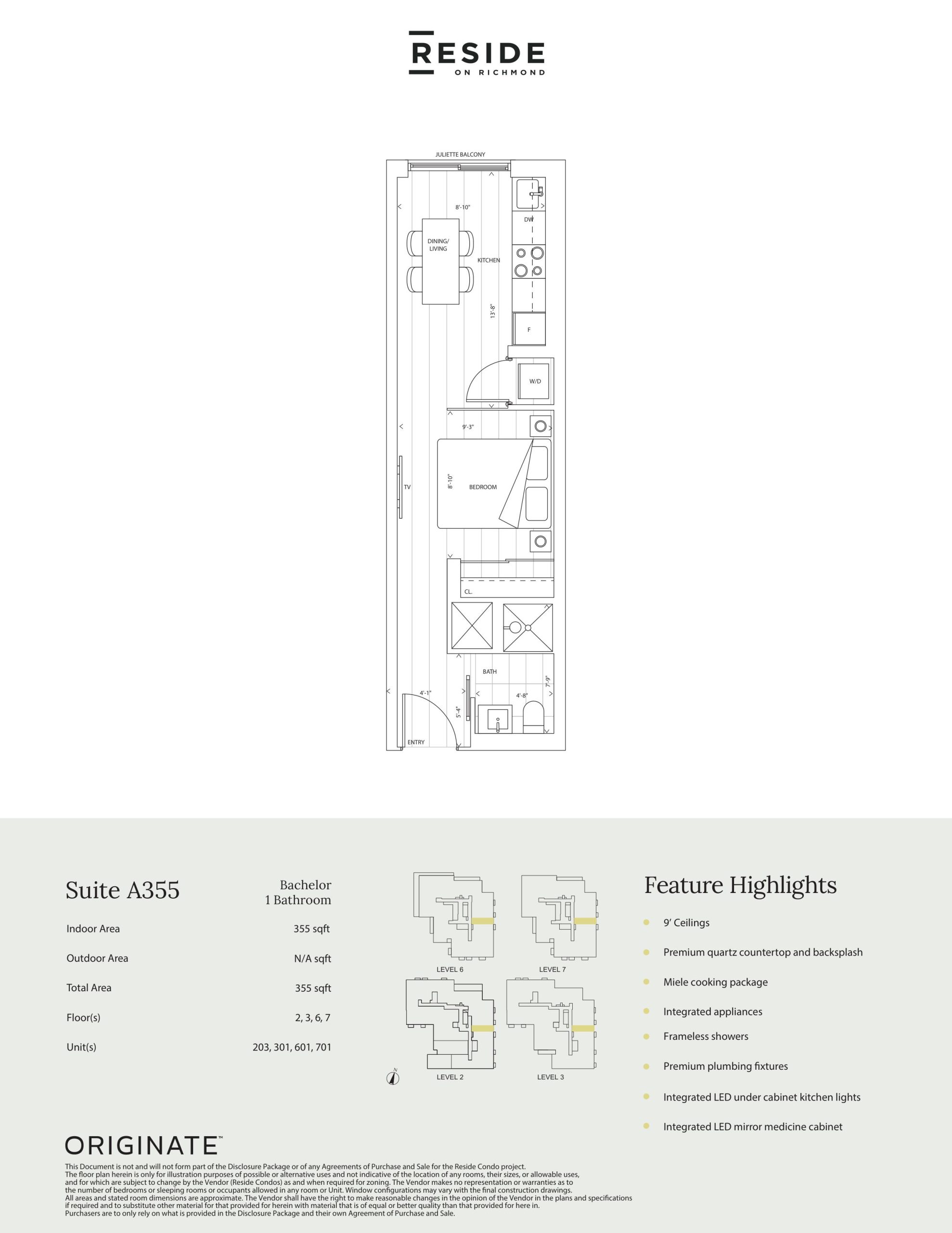 Suite A355 plan preview