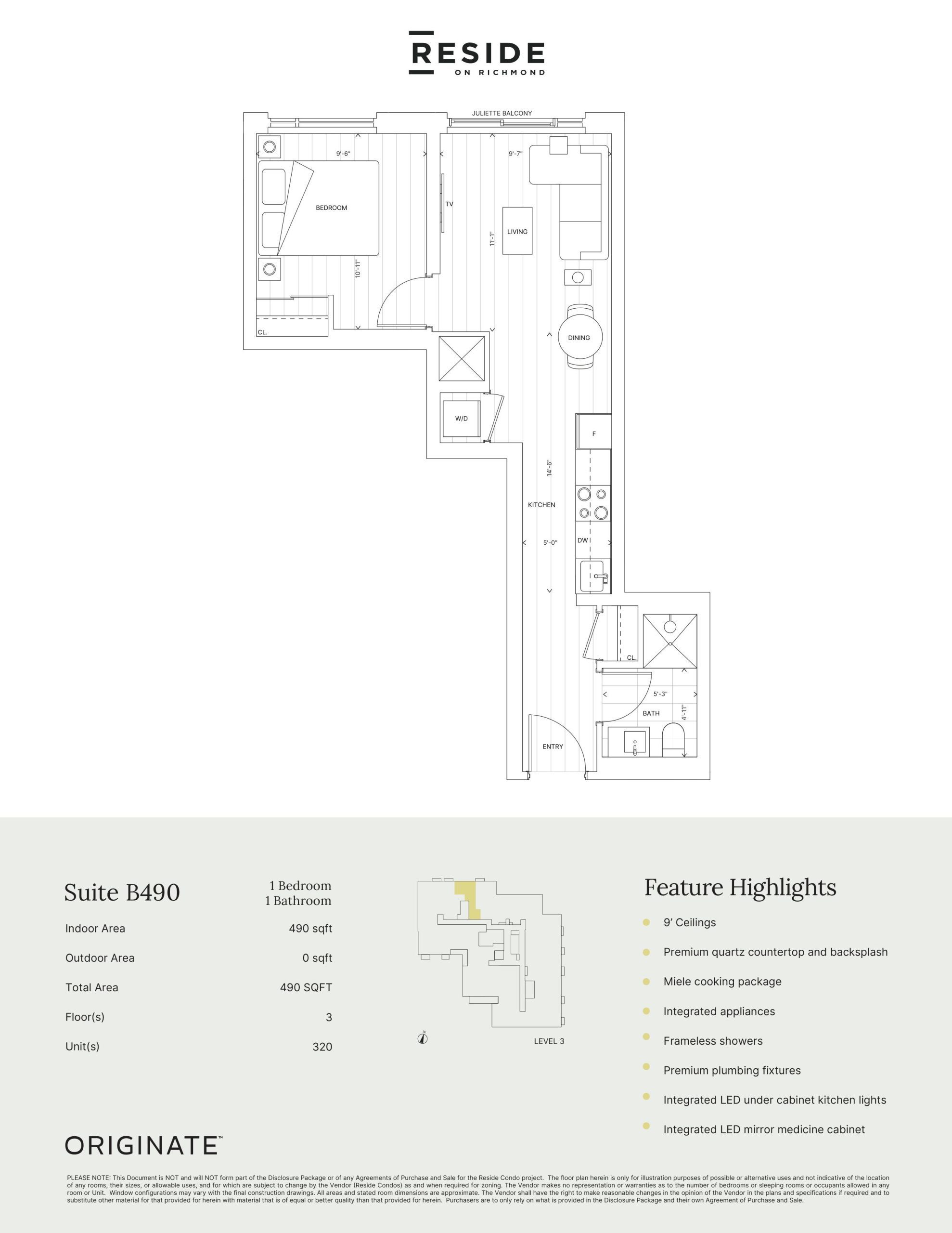 Suite B490 plan preview