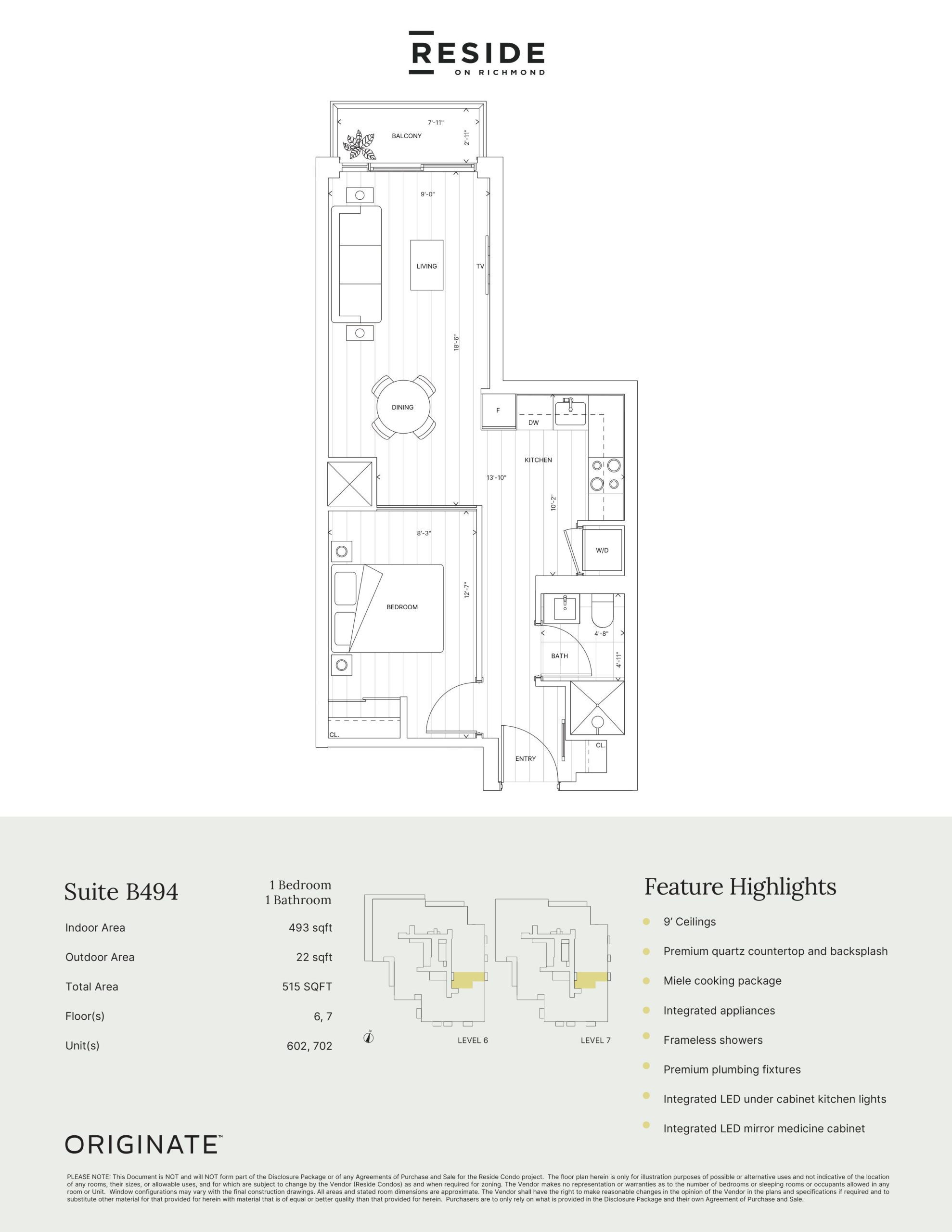 Suite B494 plan preview