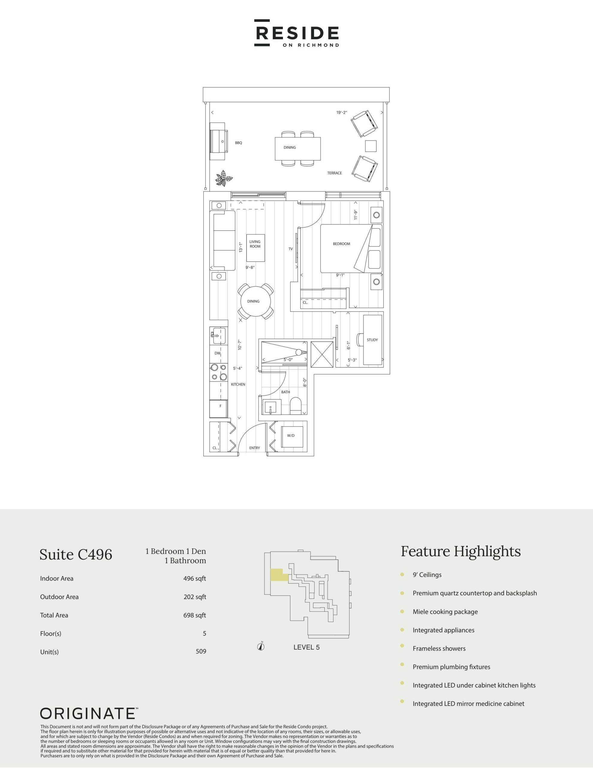 Suite C496 plan preview