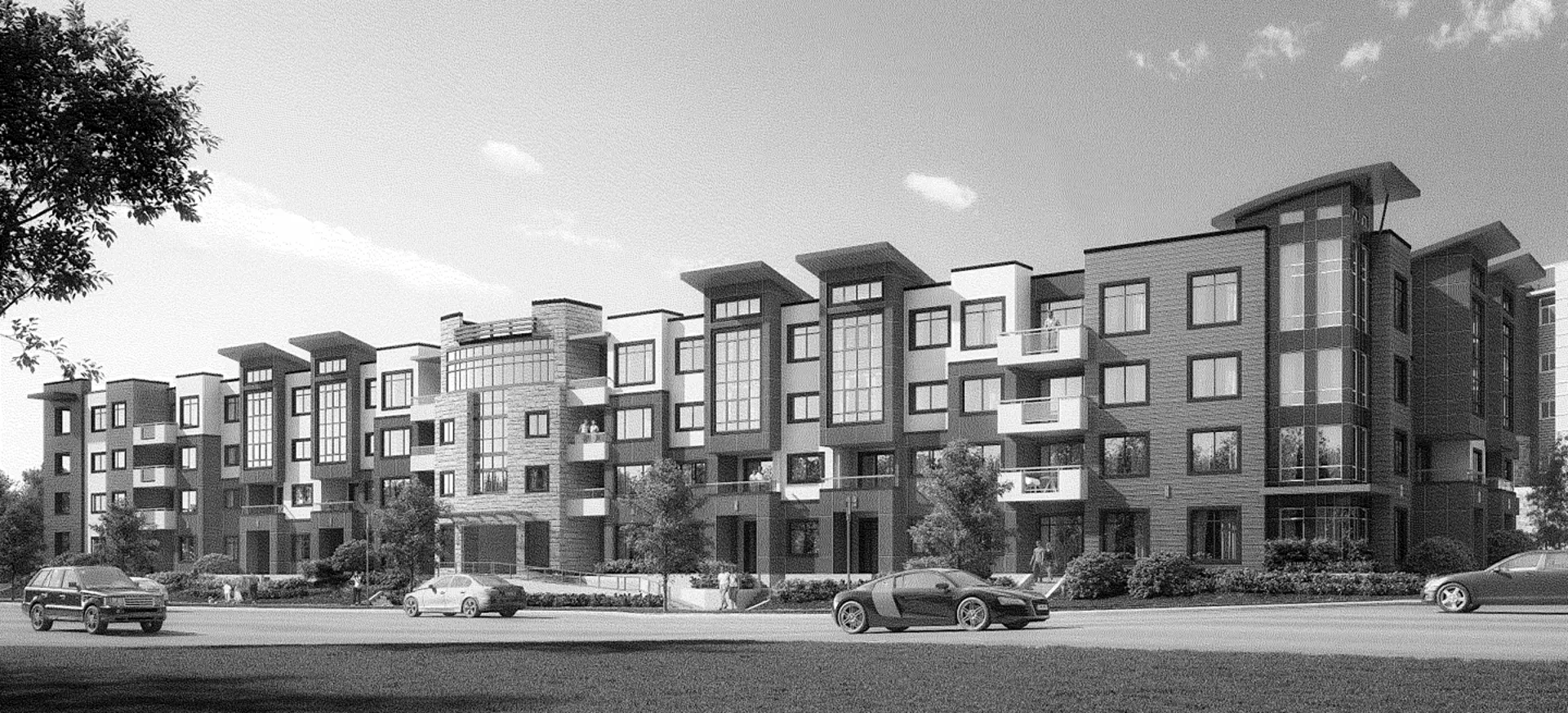 Residences in Symons Valley, Calgary. Artist’s rendering.