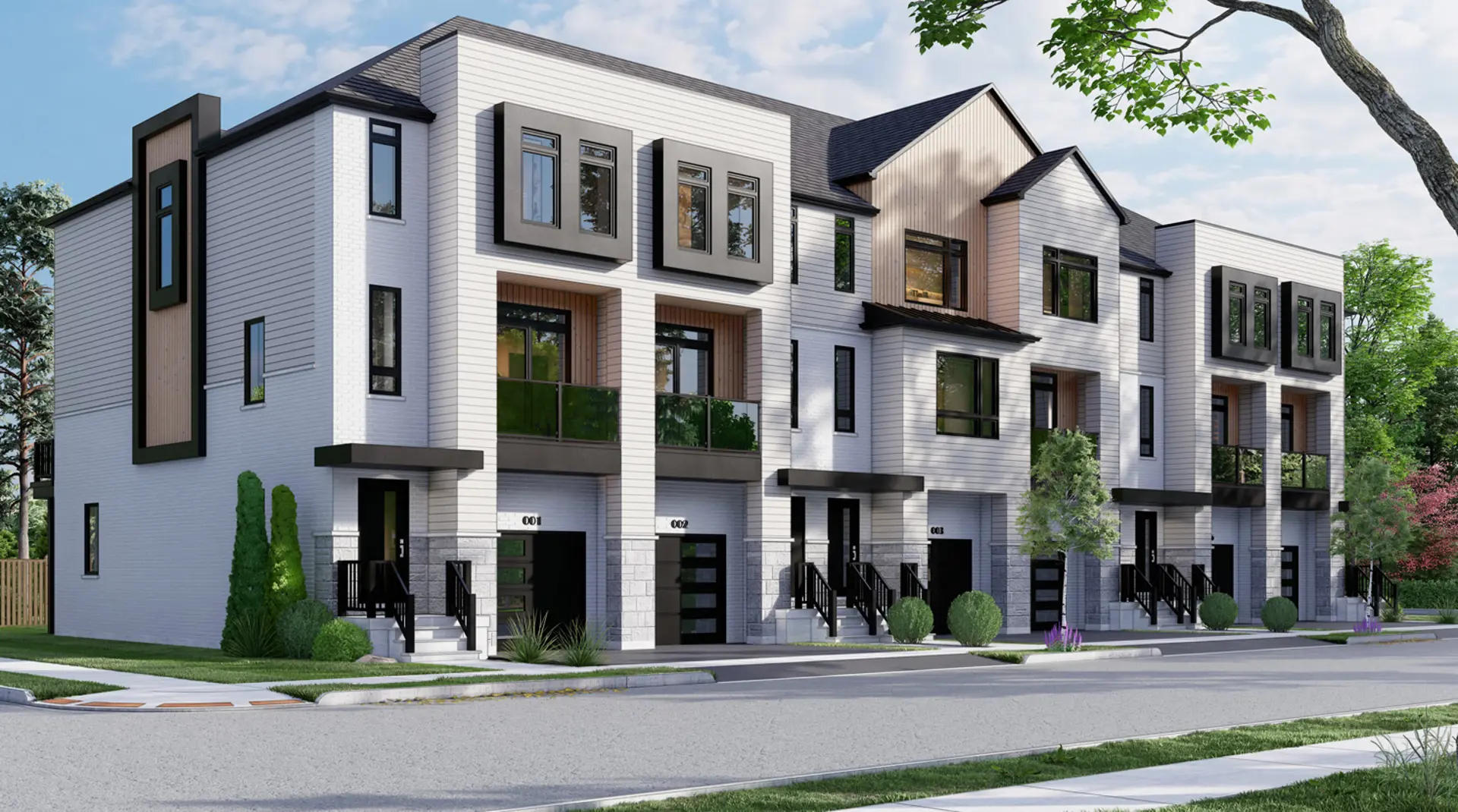 Riverbend Townhomes, Brant. Artist’s rendering.