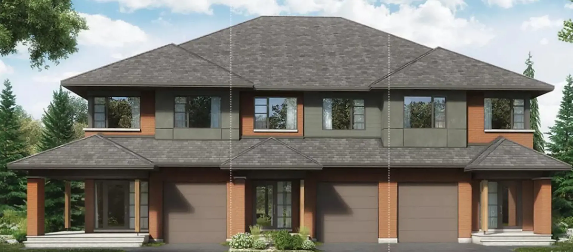 Riverside South (HN Homes) - Townhomes, Ottawa. Artist’s rendering.