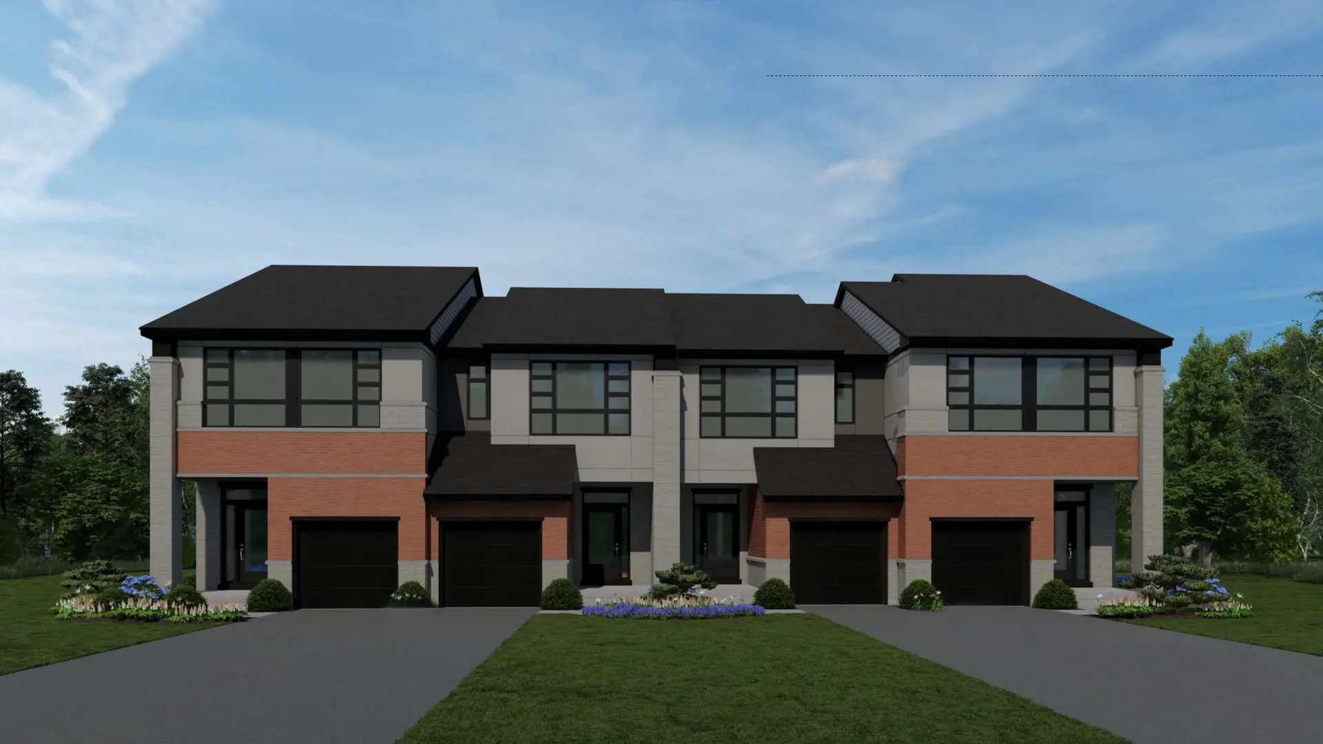 Riverside South - Townhomes, Ottawa. Artist’s rendering.