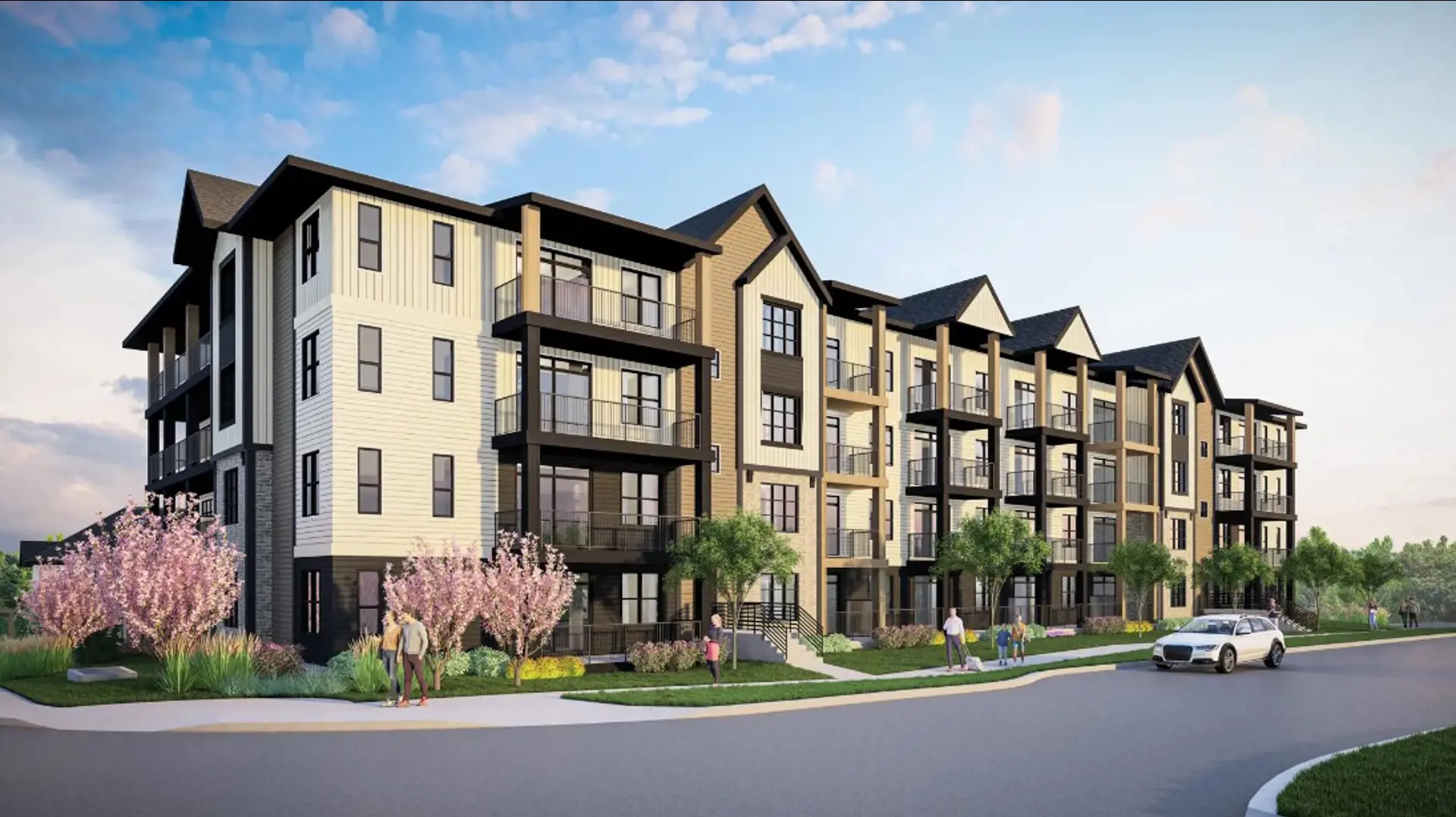 Sage Walk Bridges Townhomes, Calgary. Artist’s rendering.