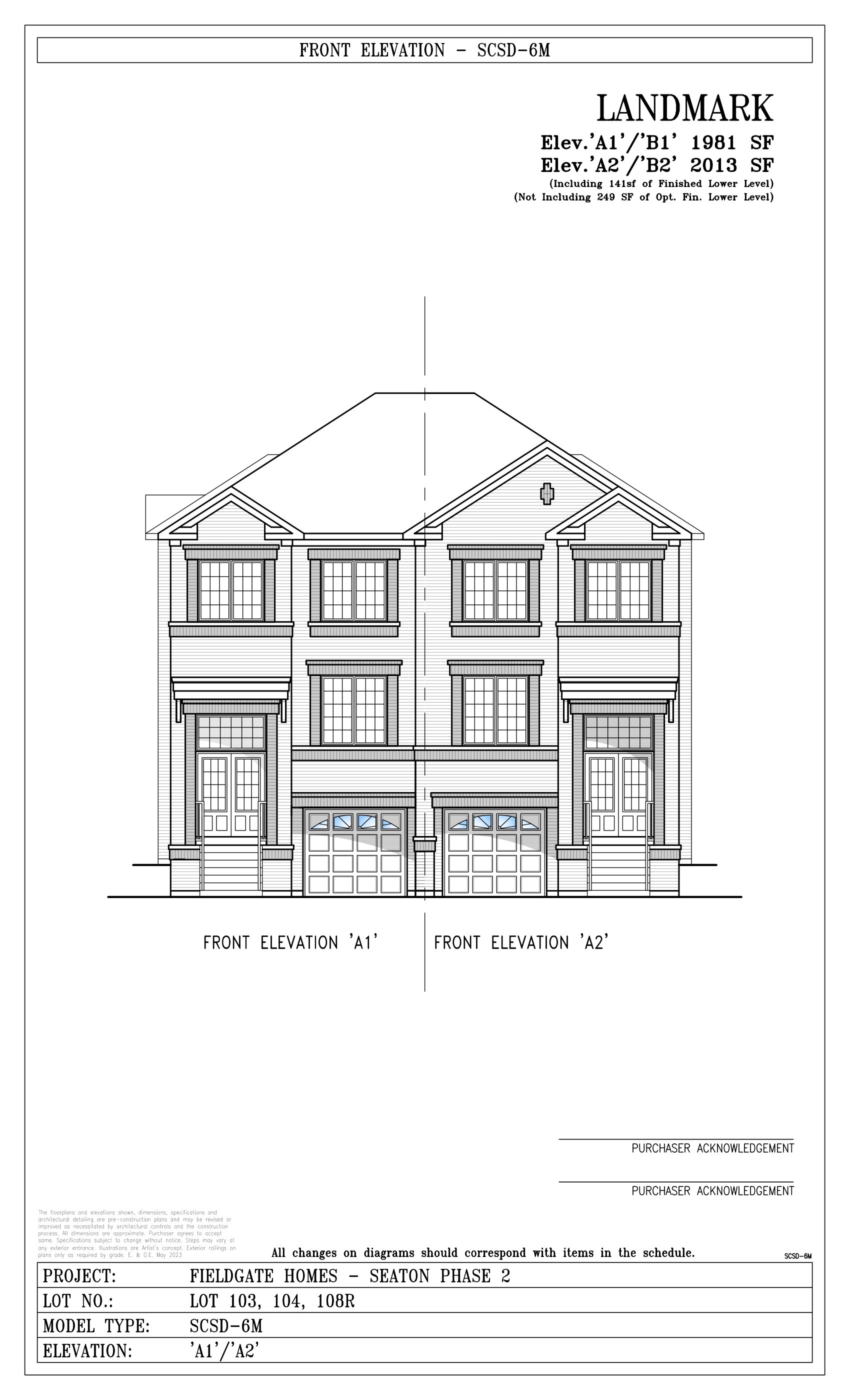 Landmark plan preview