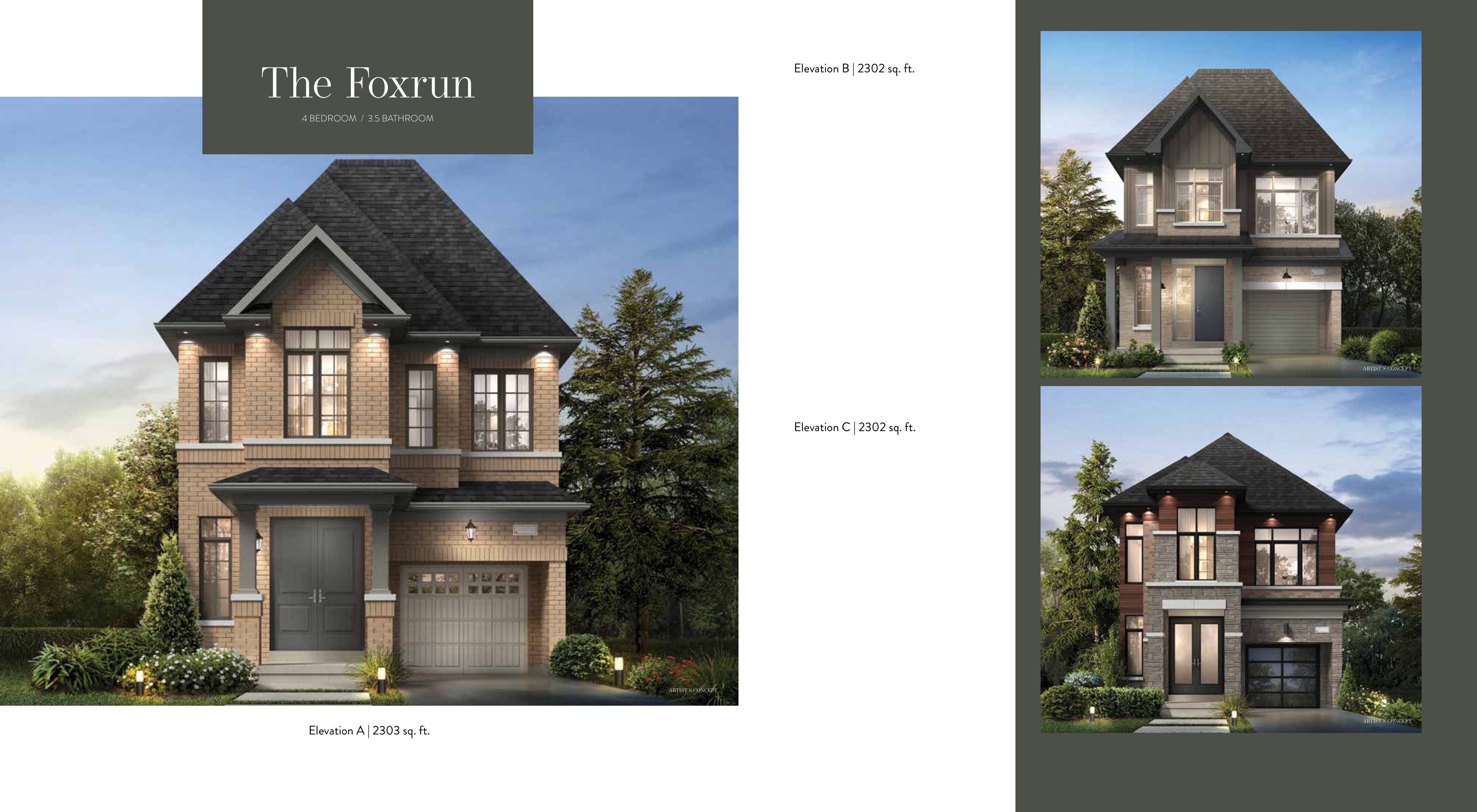 The Foxrun - Elev. A plan preview
