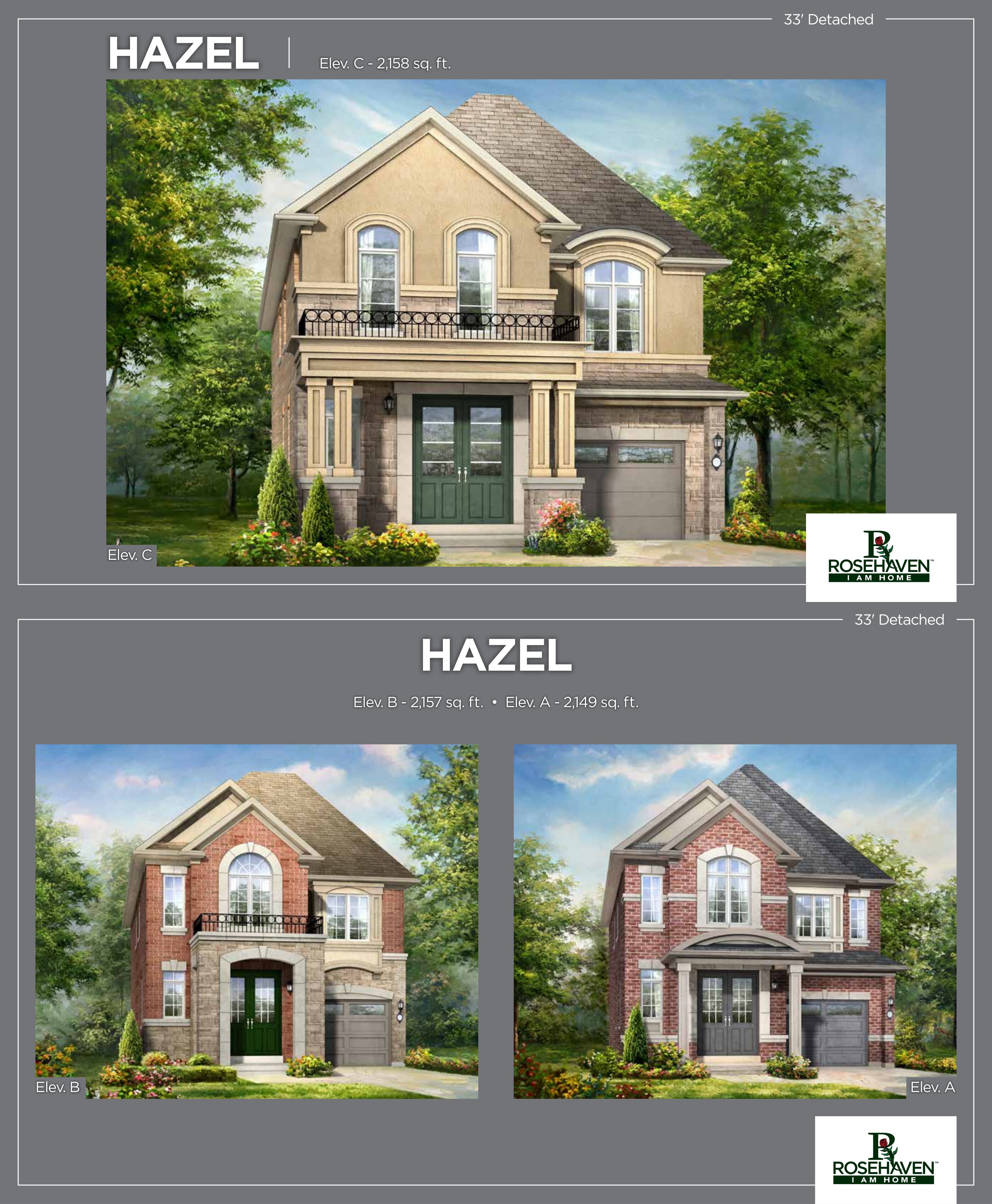 Hazel - Elev. A floor plan