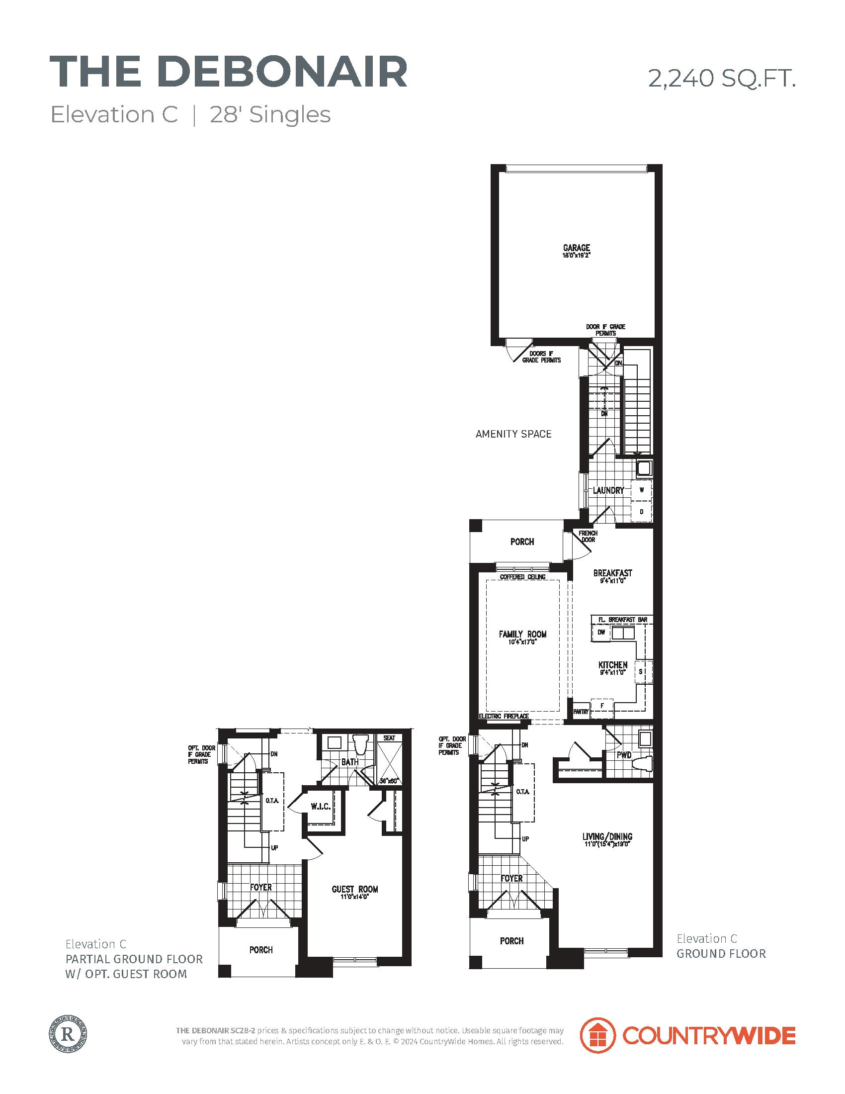 The Debonair (Elevation C) plan preview