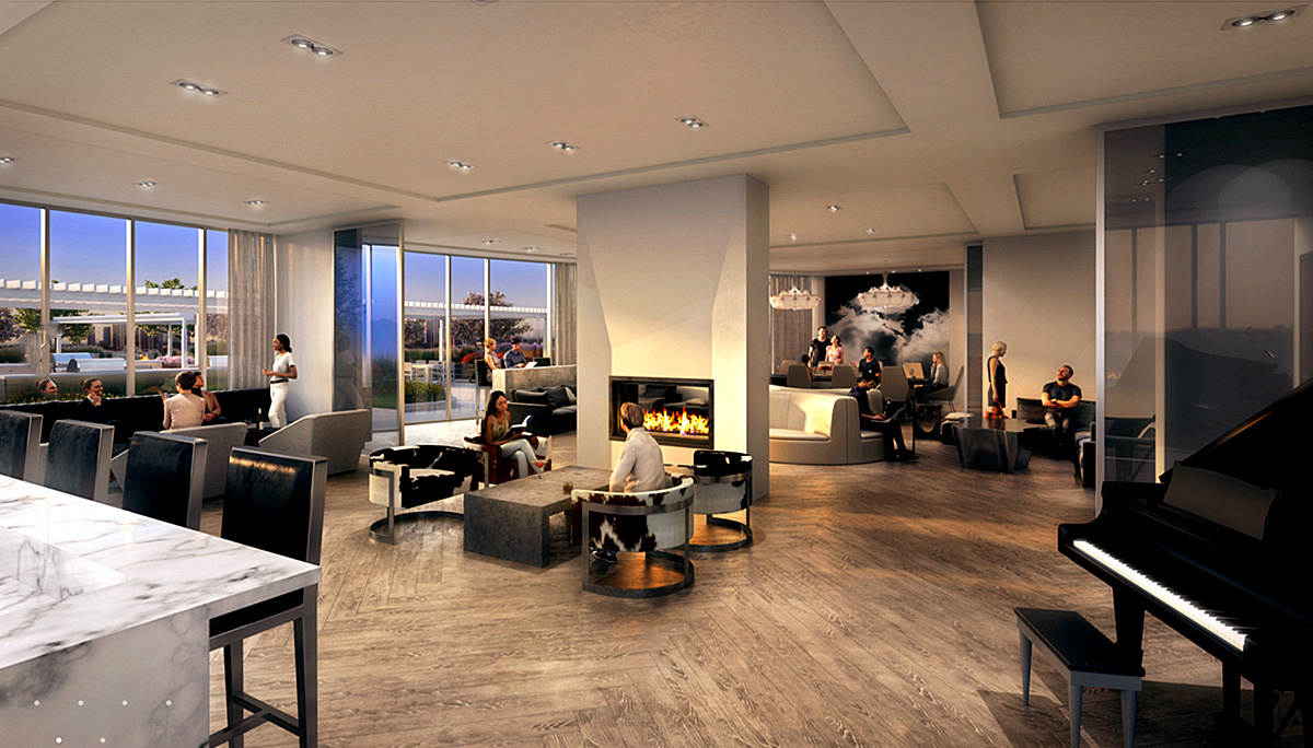 Units are fully-equipped features that include 9’ ceilings