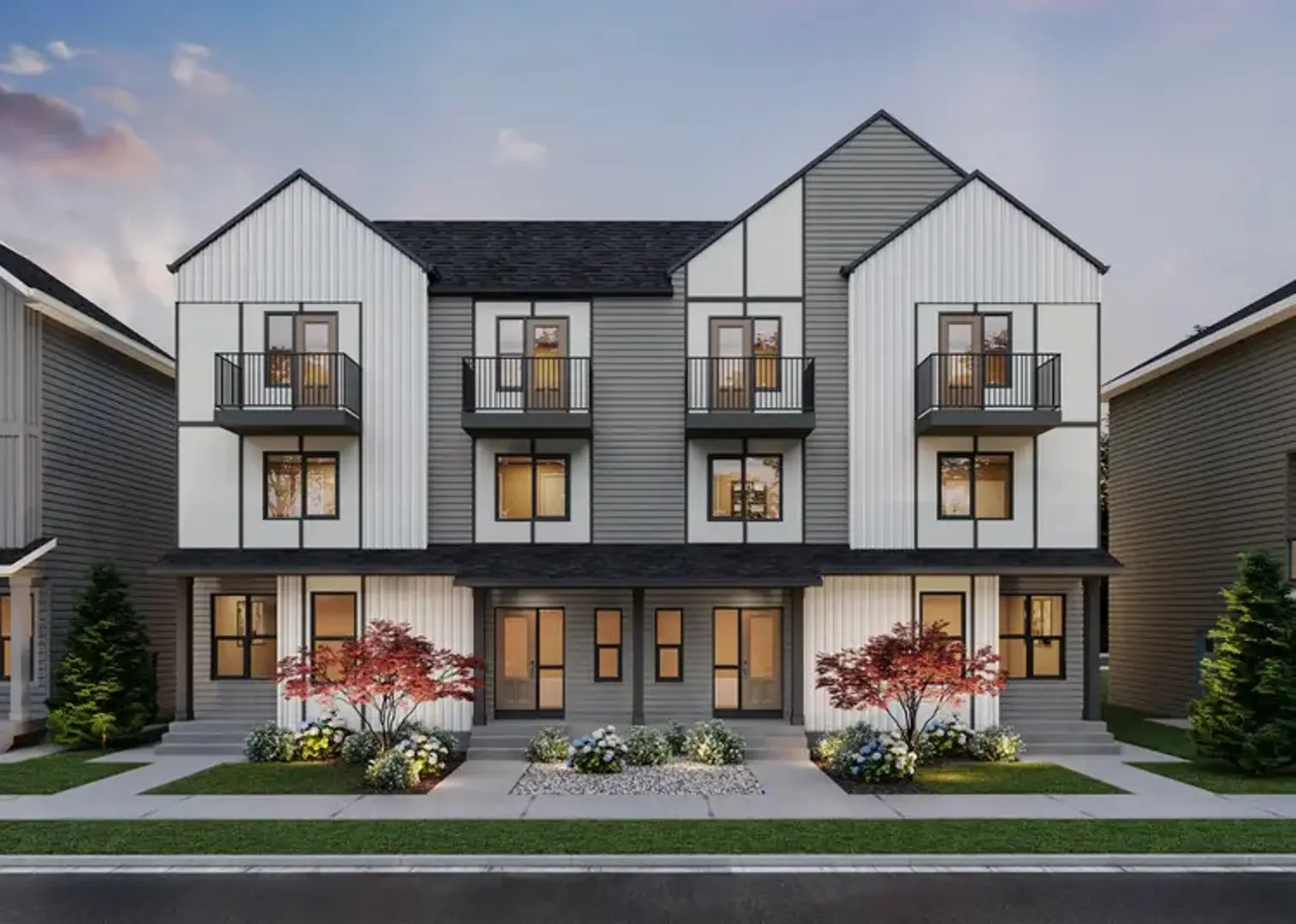 Street Towns at Edgemont, Edmonton. Artist’s rendering.