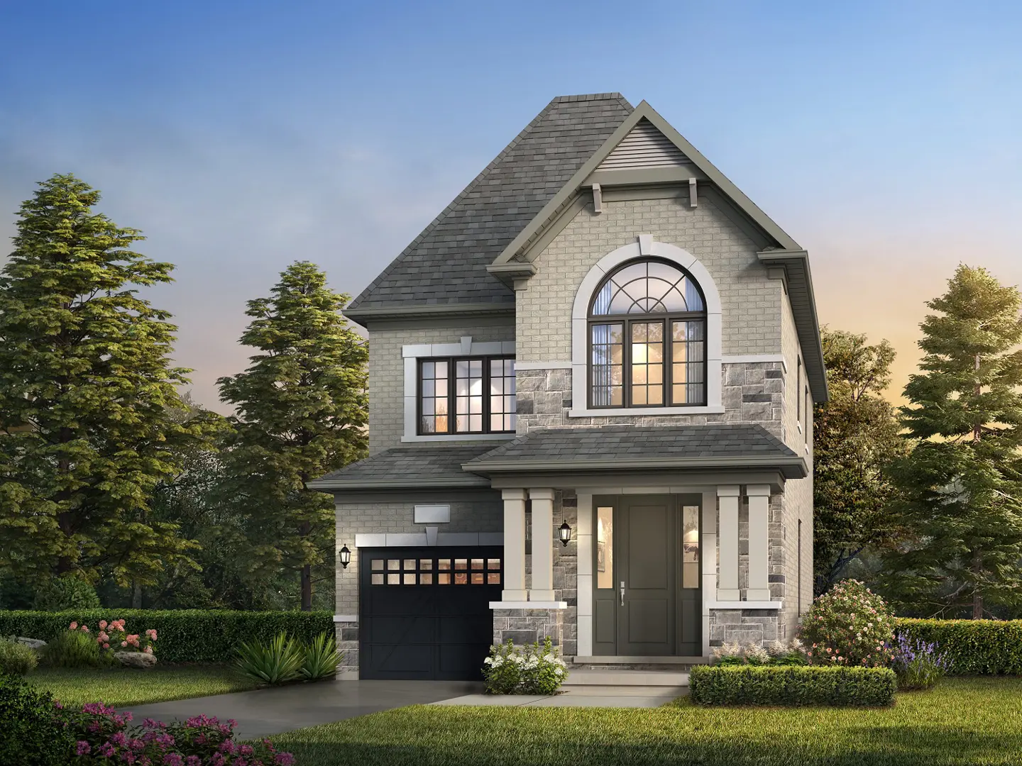 The Castle Mile by OPUS - Single-Family Homes, Brampton. Artist’s rendering.