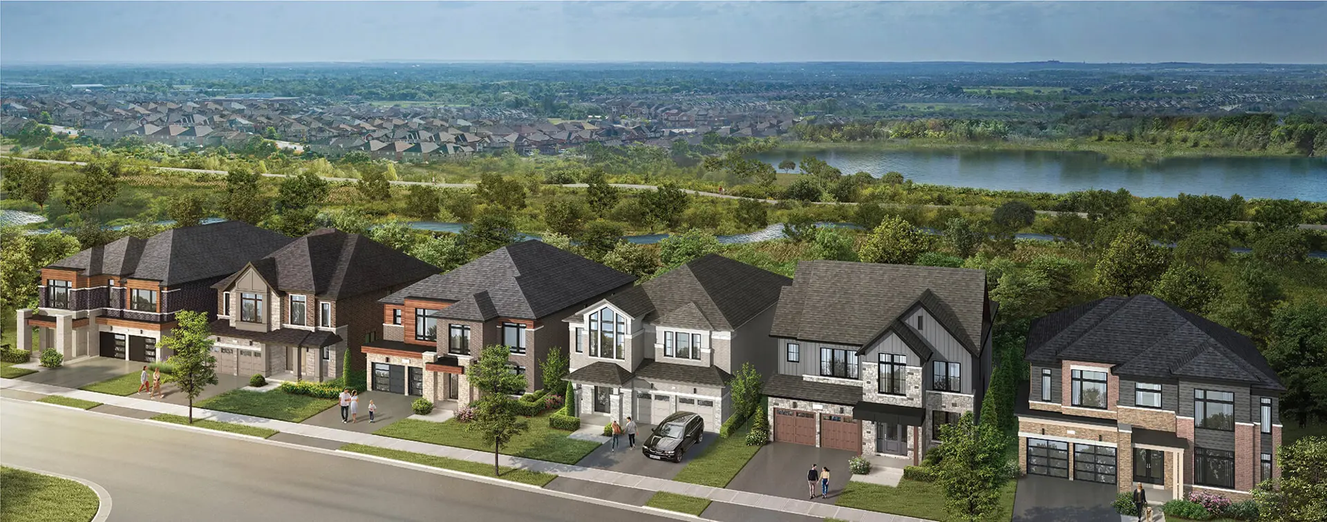 The Castle Mile - Single-Family Homes, Brampton. Artist’s rendering.