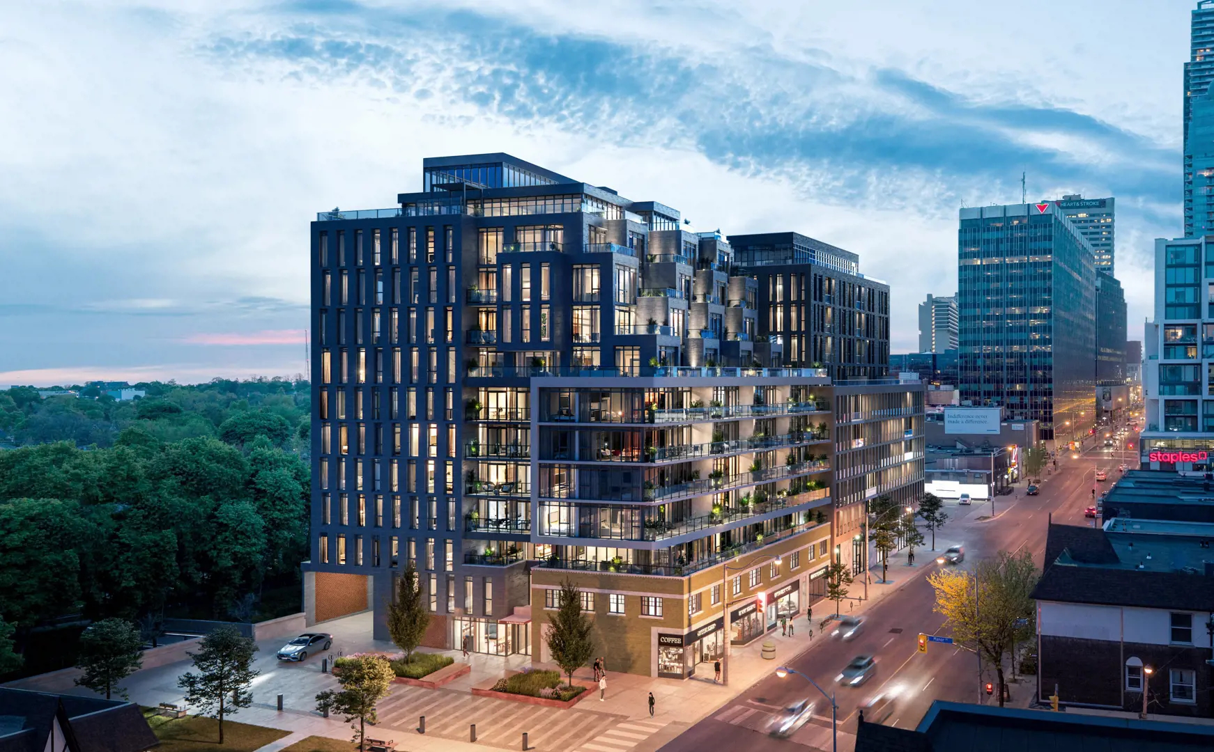 The Davisville Condos, Toronto. Artist’s rendering.