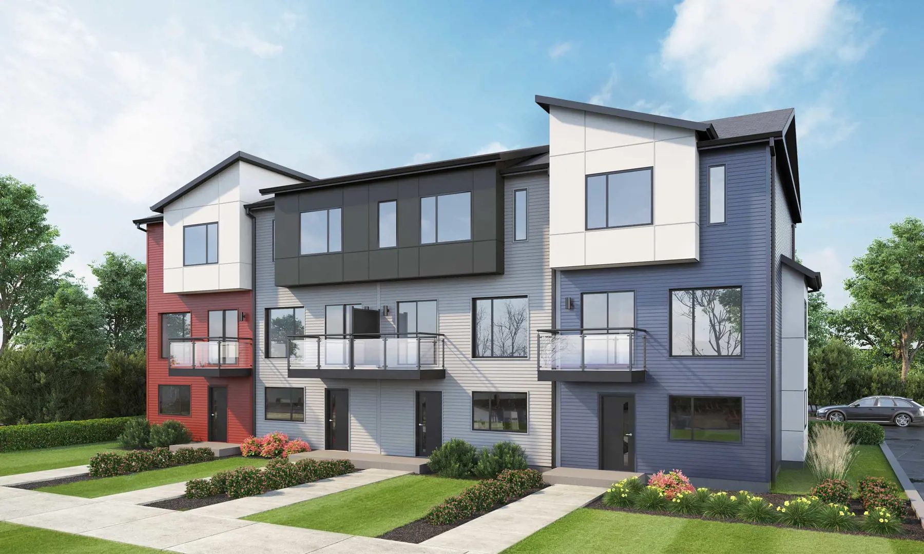 The Enclave Townhomes, Edmonton. Artist’s rendering.
