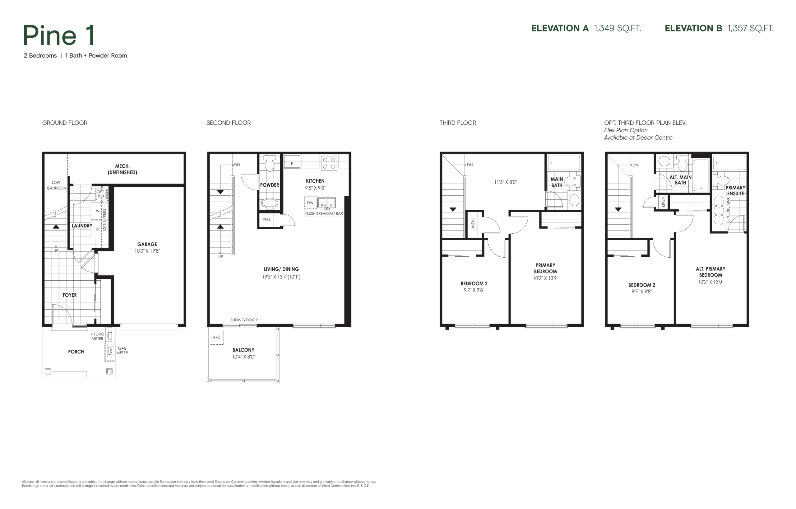 Pine 1 plan preview