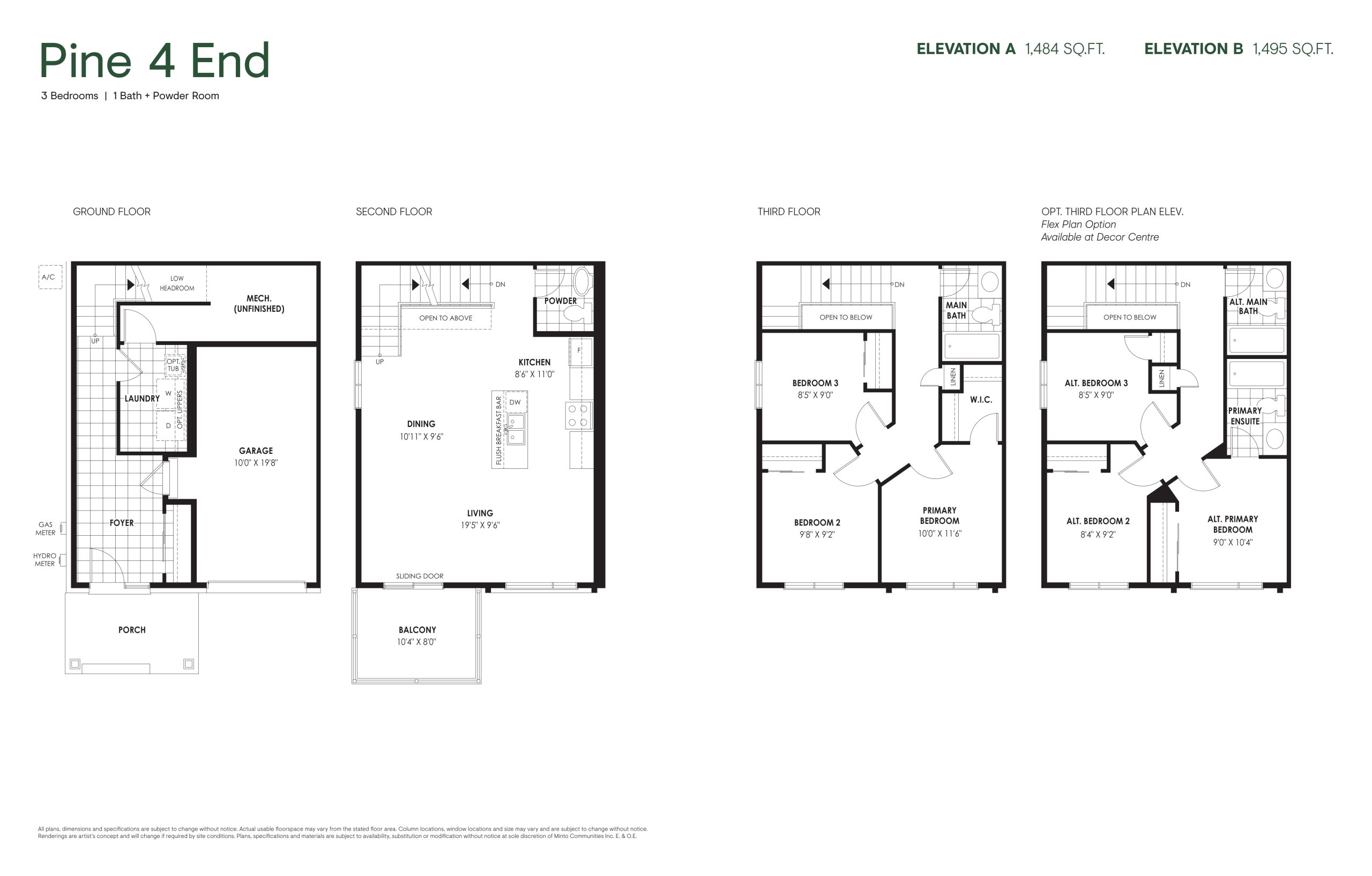 Pine 4 End plan preview