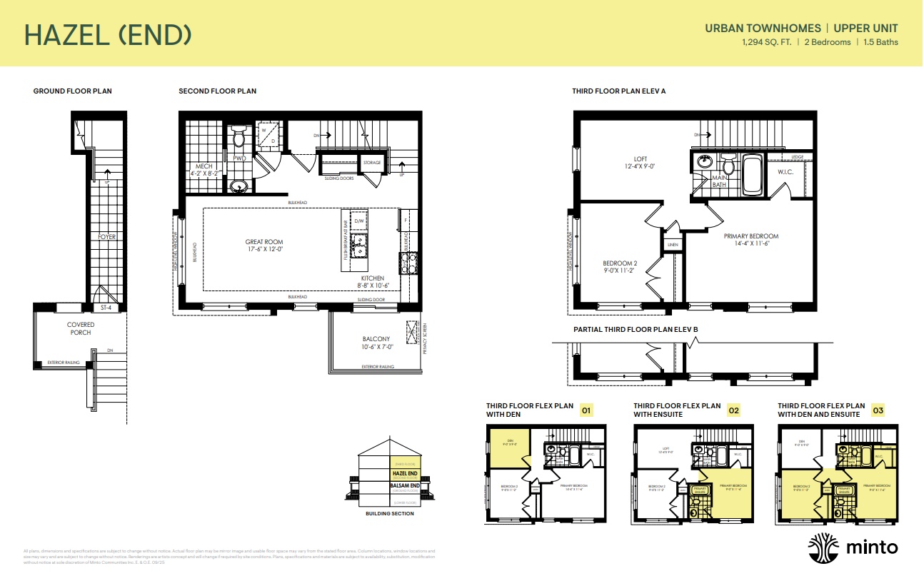 Hazel End - Elev. A plan preview