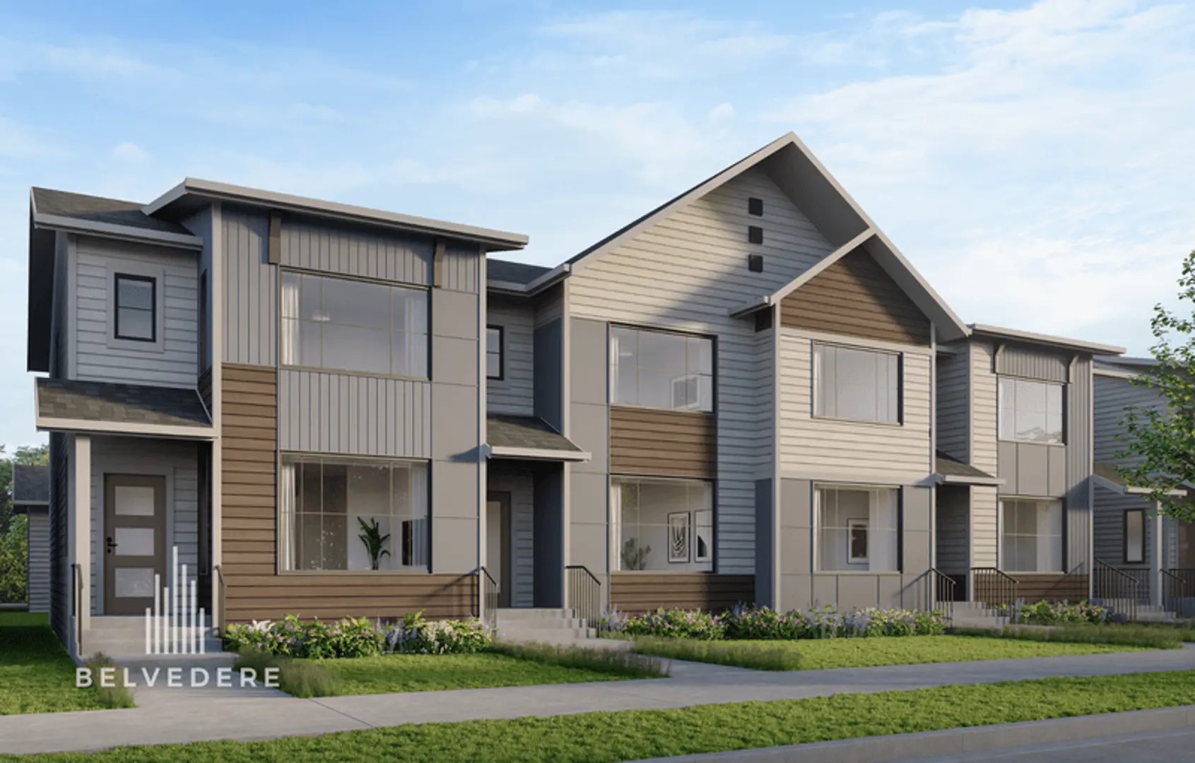 The Street Towns at Belvedere, Calgary. Artist’s rendering.