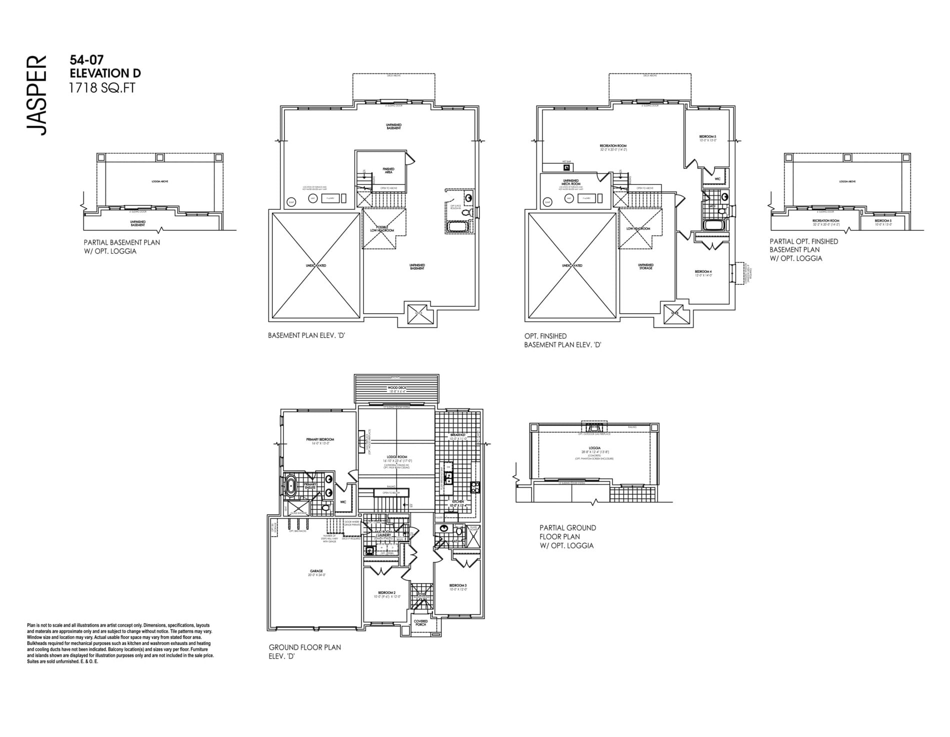 Jasper 54-07 Elevation D plan preview