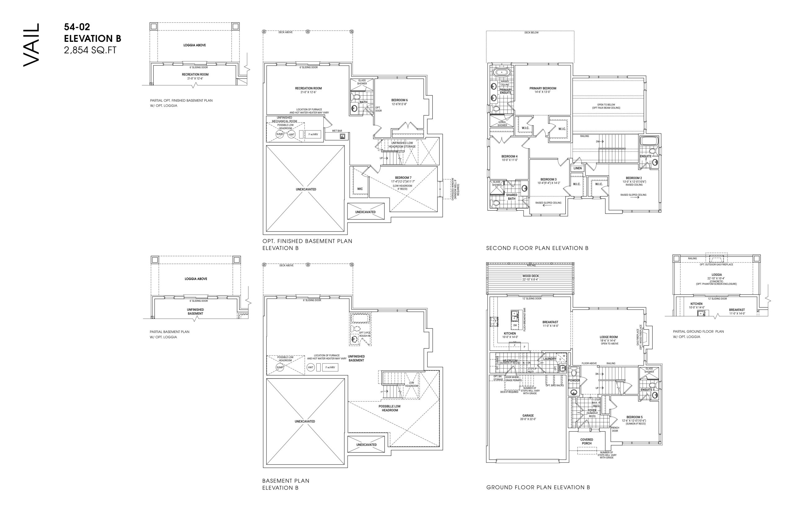 Vail 54-02 Elevation B plan preview